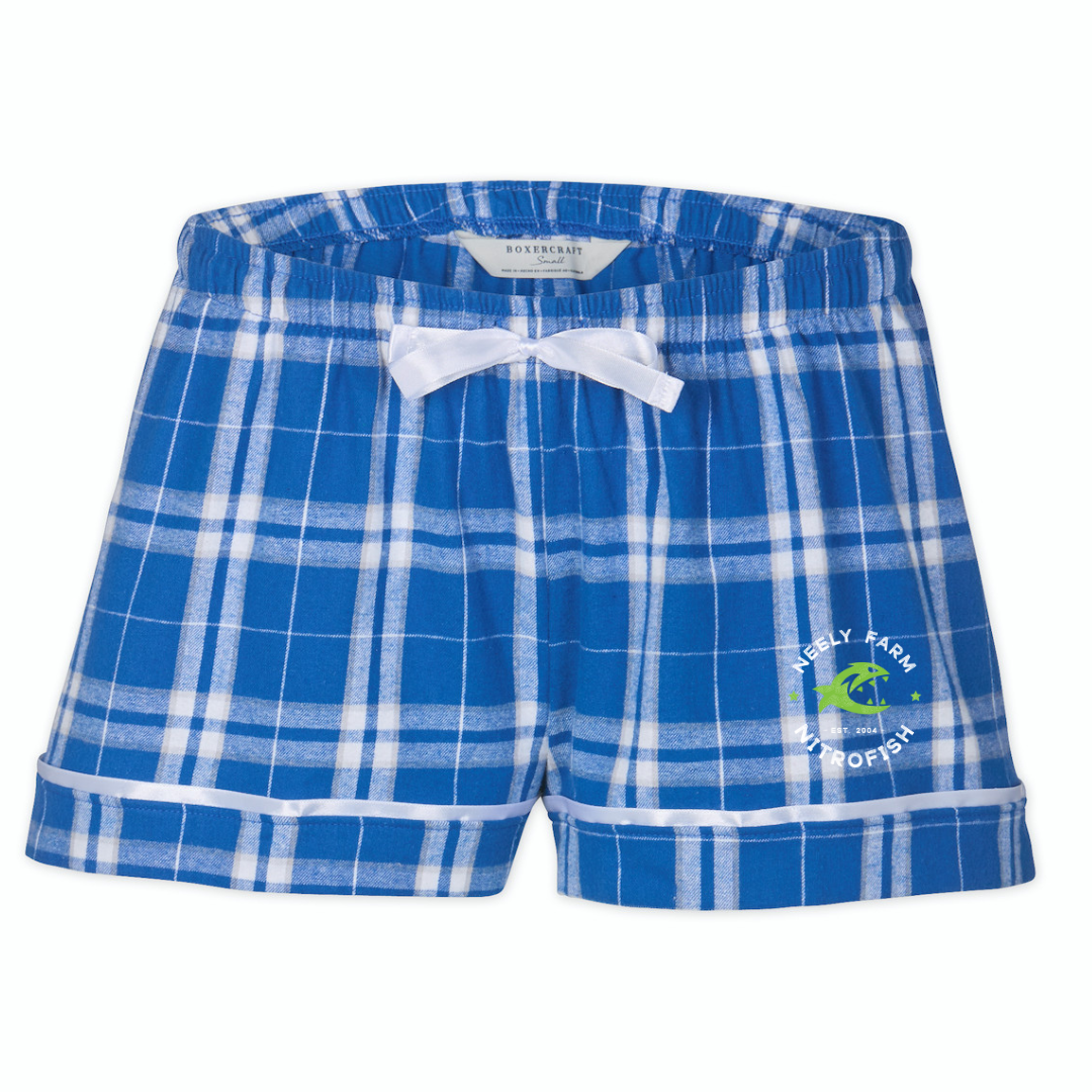 Boxercraft Women's Flannel Short (Customized) - Neely Farm Nitro Fish