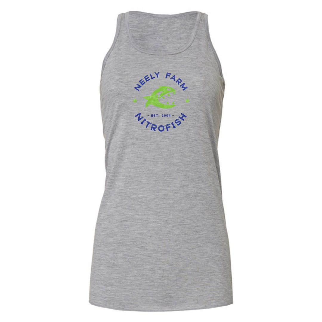 Ladies Racerback Flowy Tank (Customoized) - Neely Farm Nitro Fish