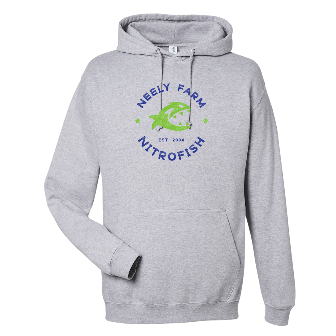 Medium Weight Unisex Hooded Sweatshirt (Customized) - Neely Farm Nitro Fish