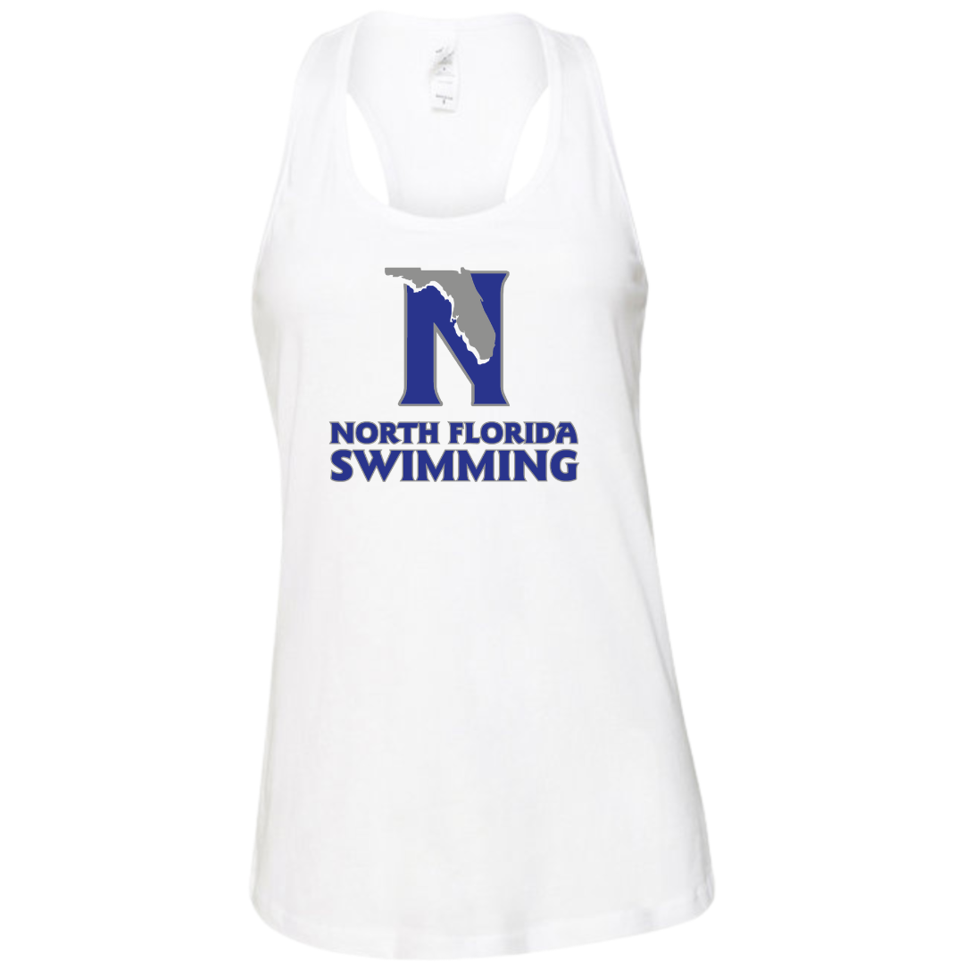 Ladies Racerback Flowy Tank (Customoized) - North Florida Swimming