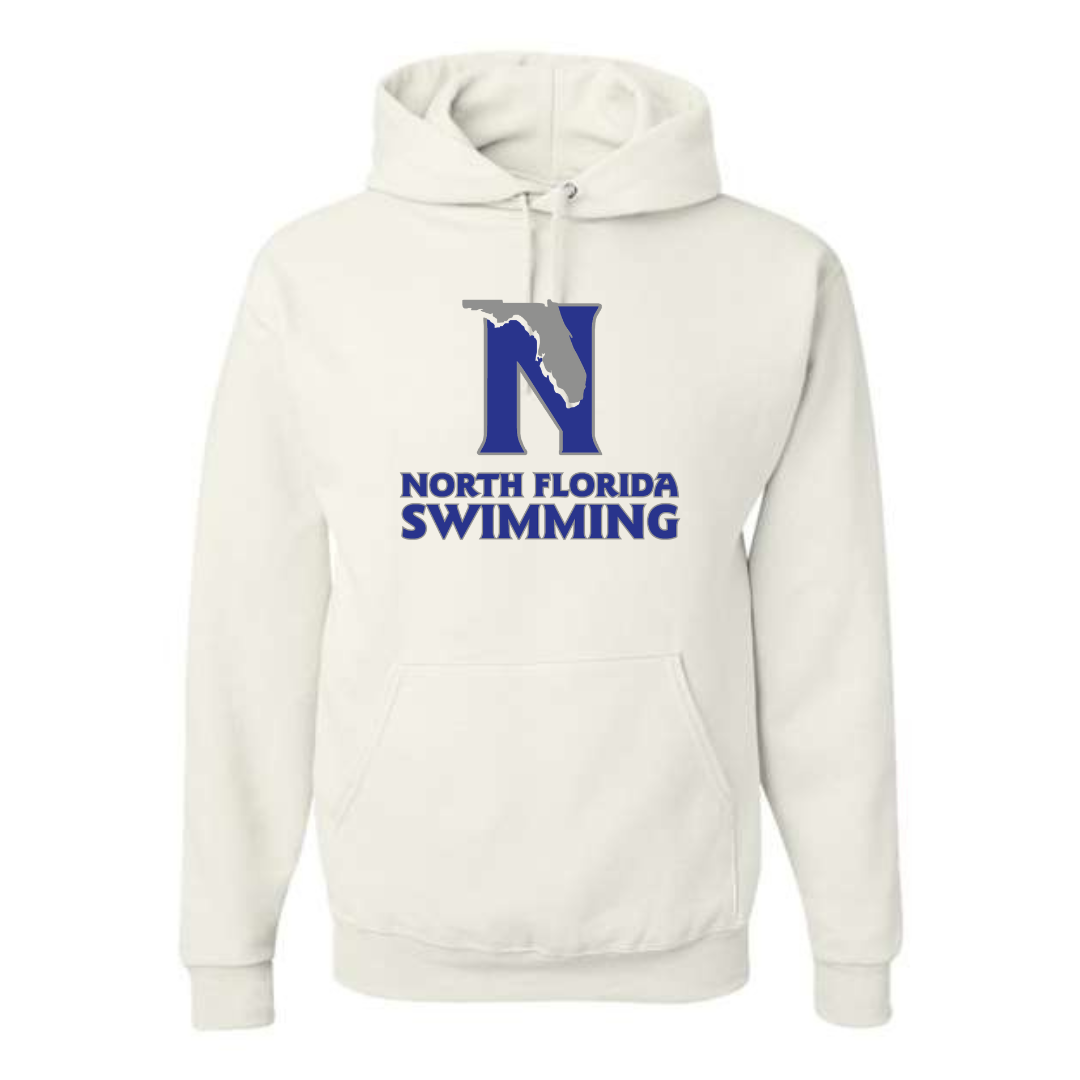 Medium Weight Unisex Hooded Sweatshirt (Customized) - North Florida Swimming