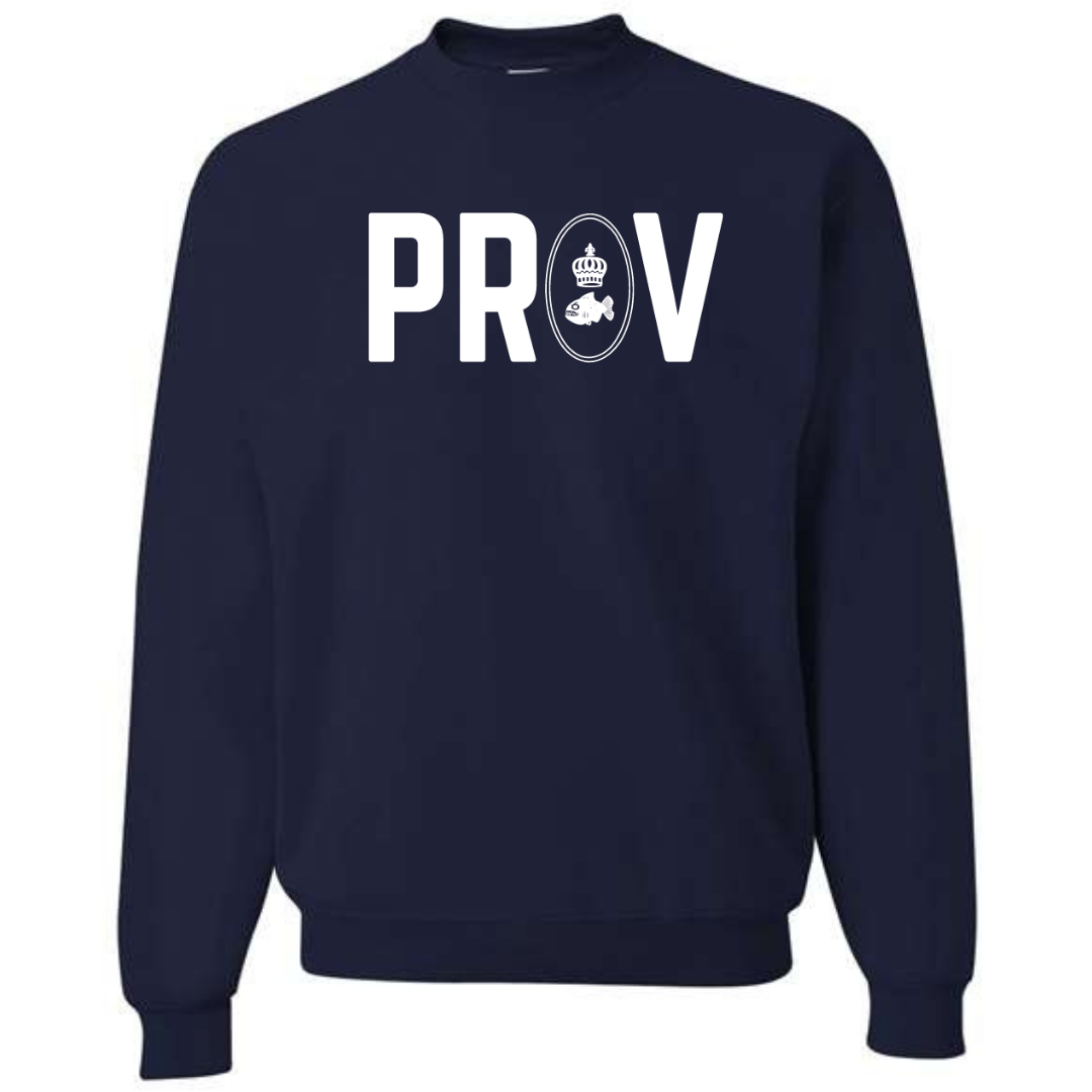 Medium Weight Unisex Crew Neck Sweatshirt - PROV Logo (Heat Press) - Providence CC