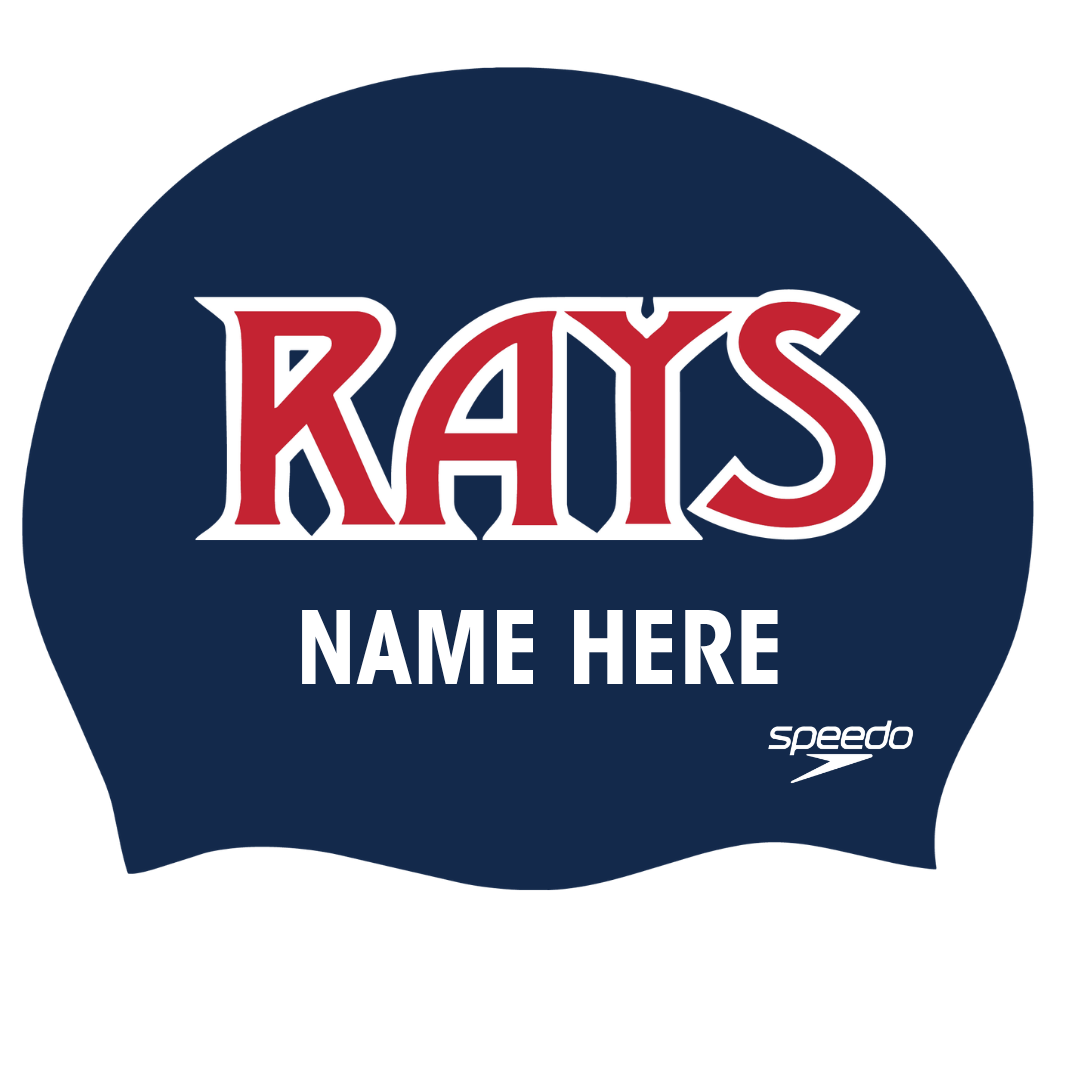 Personalized Silicone Swim Caps (Pack of 2) - Stingrays Swimming