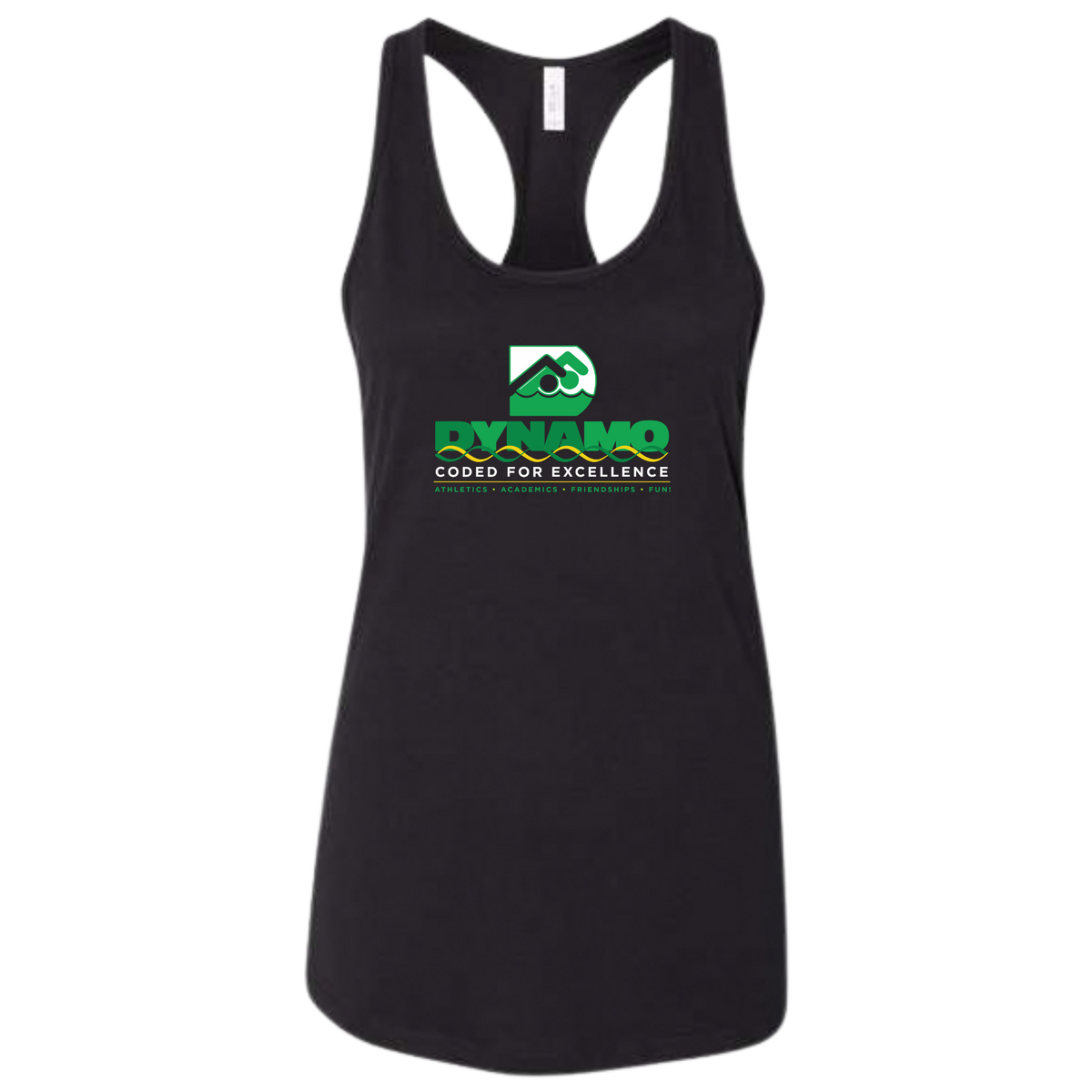 Ladies' Racerback Tank (Heat Pressed) - Dynamo Swim Club