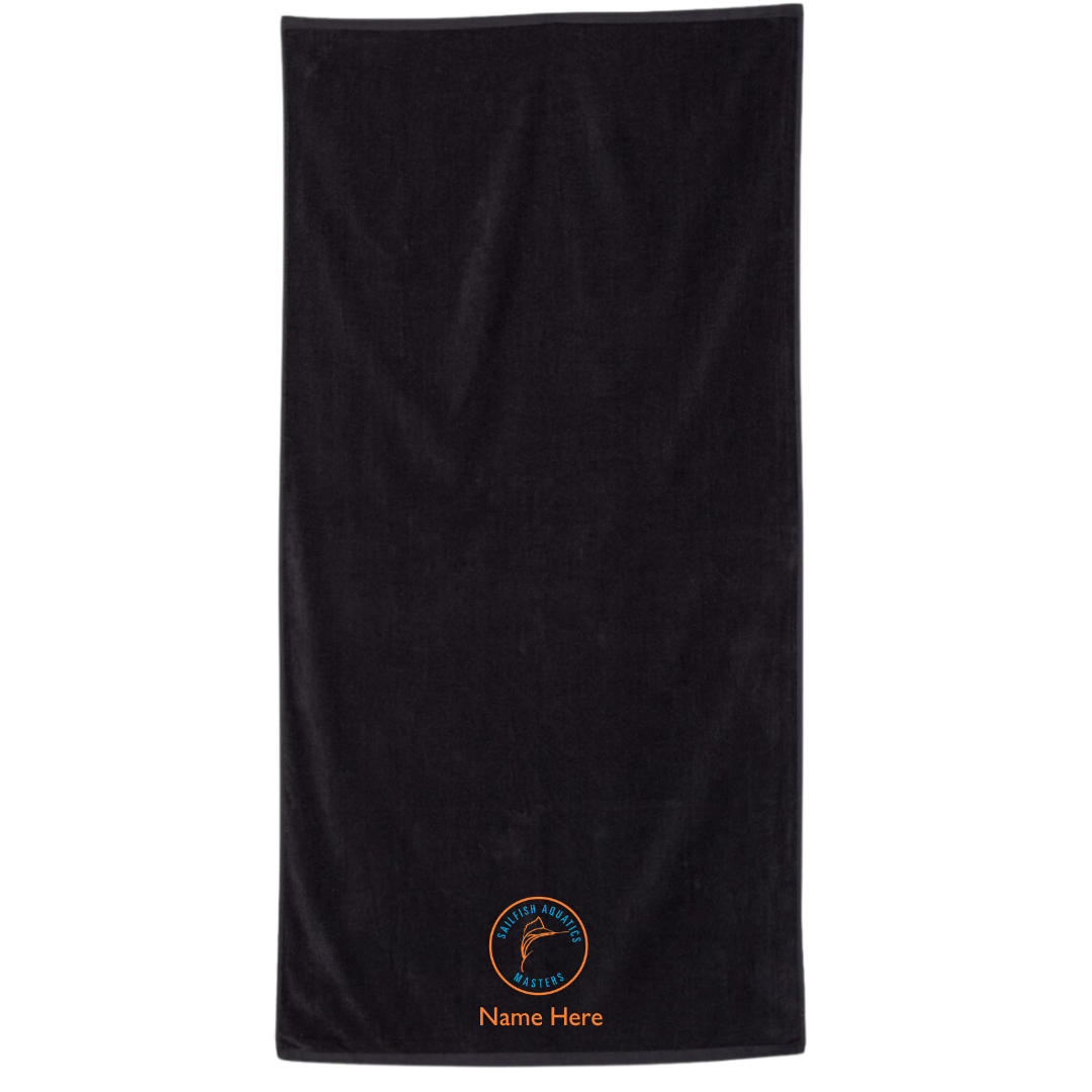 34" x 70" Velour Towel (Embroidered) - Sailfish Masters