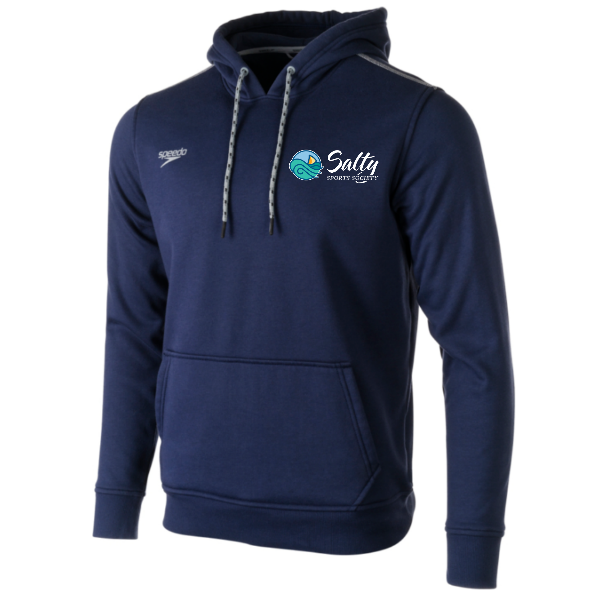Speedo Unisex Hooded Sweatshirt (Customized) - Salty Sports Society - Chest/Back Logo