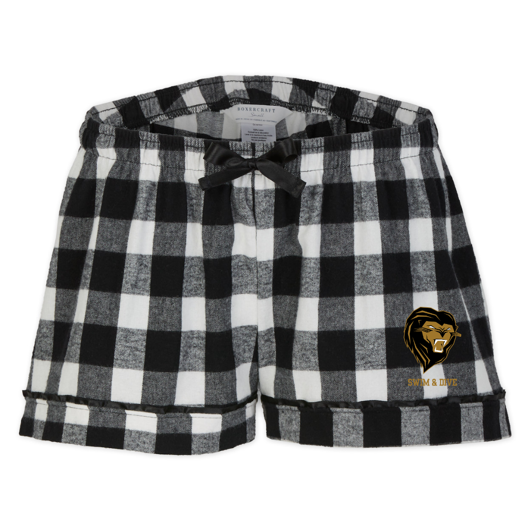 Boxercraft Women's Flannel Short (Customized) - Shelby High School