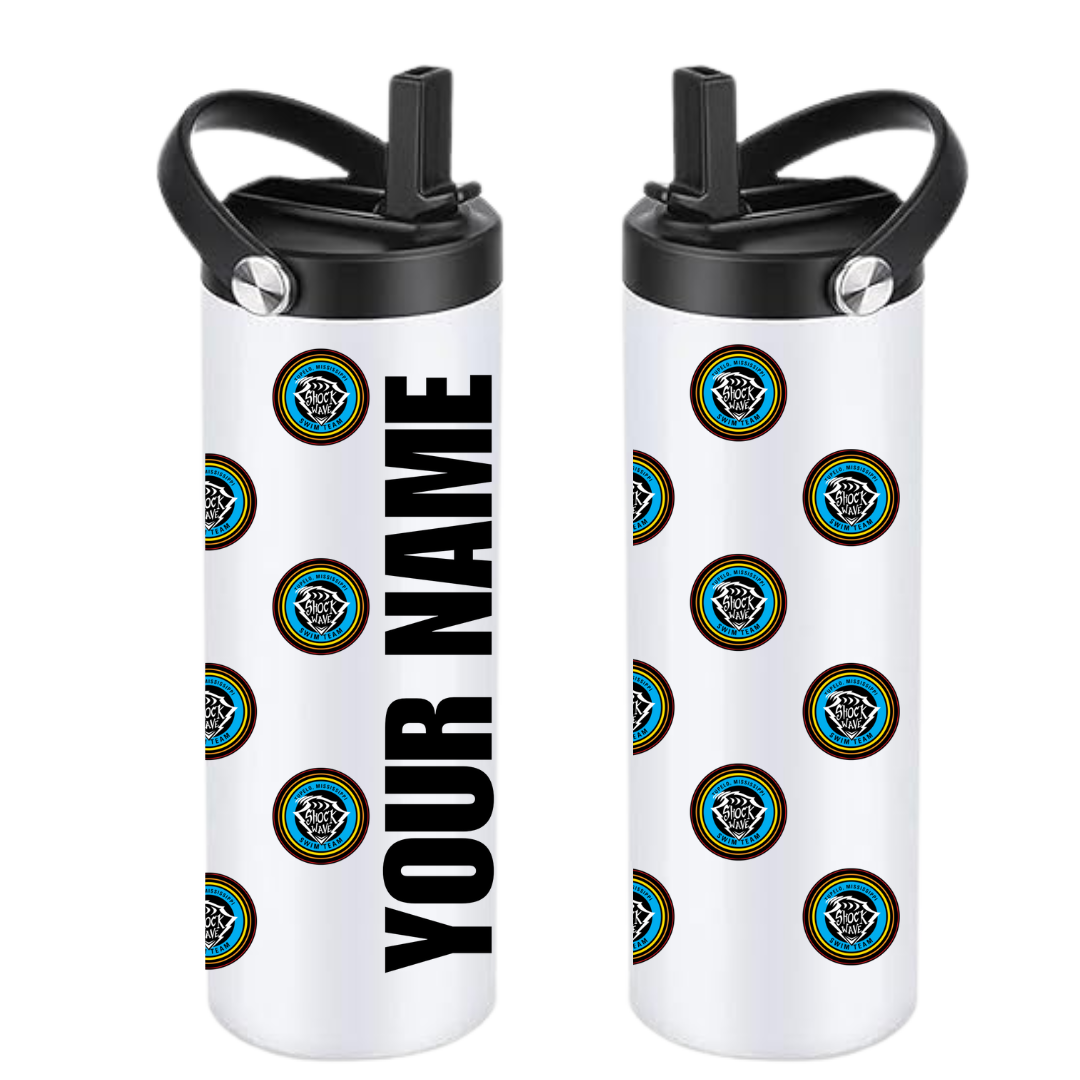 Personalized Insulated Sports Bottle 20oz Circle Logo (Customized) - Shockwave