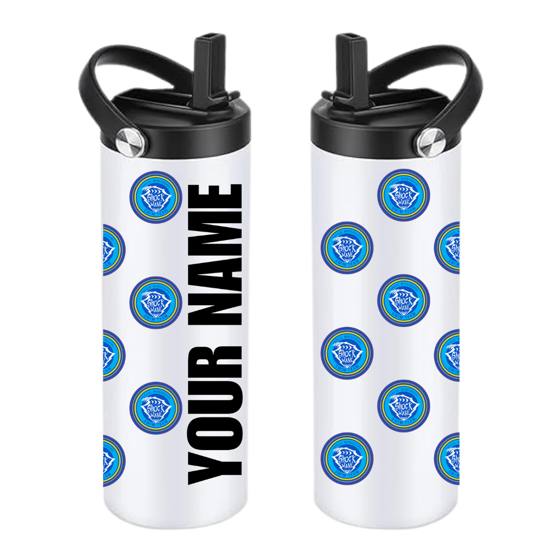 Personalized Insulated Sports Bottle 20oz Circle Logo 2 (Customized) - Shockwave
