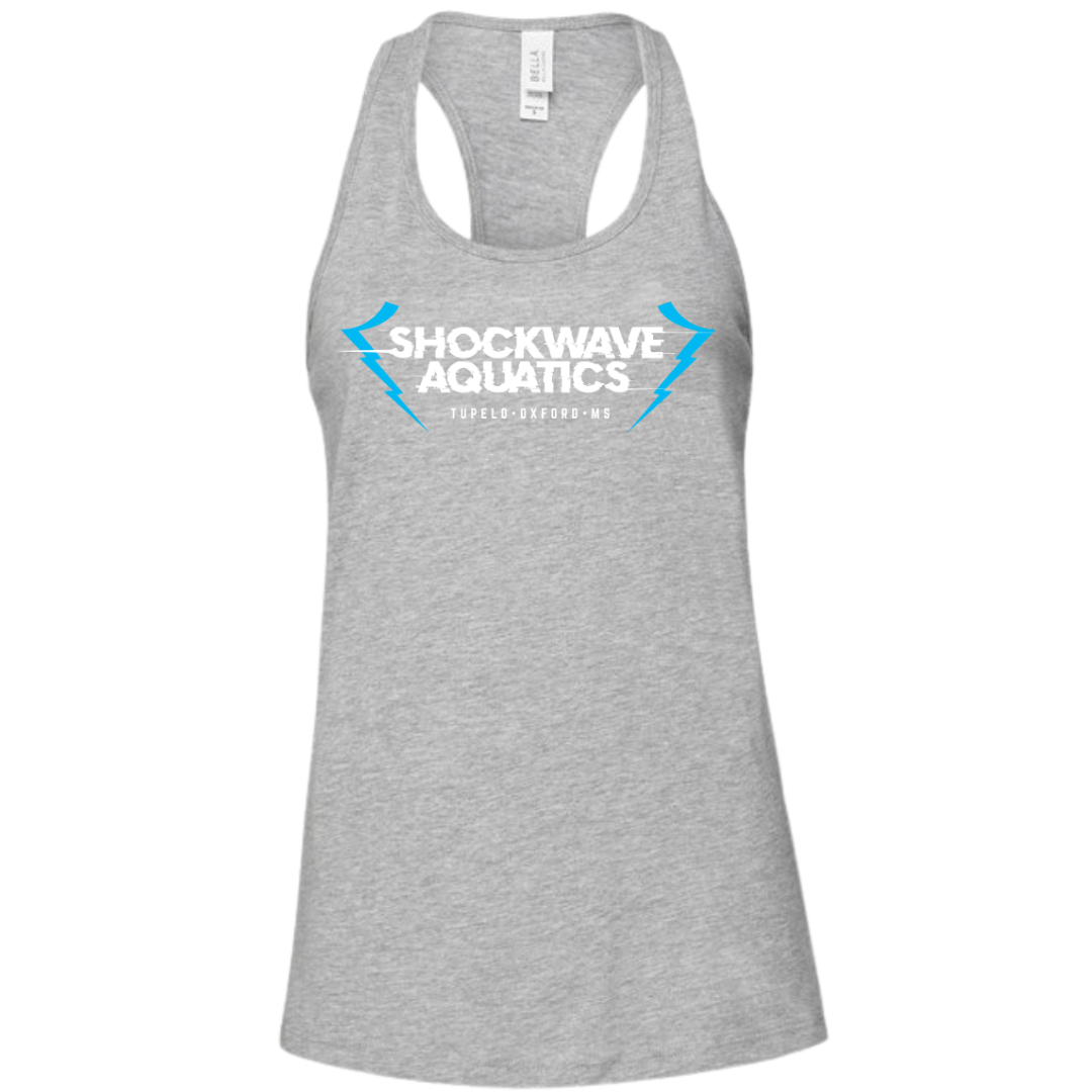 Ladies' Racerback Flowy Tank Text Logo (Customized) - Shockwave