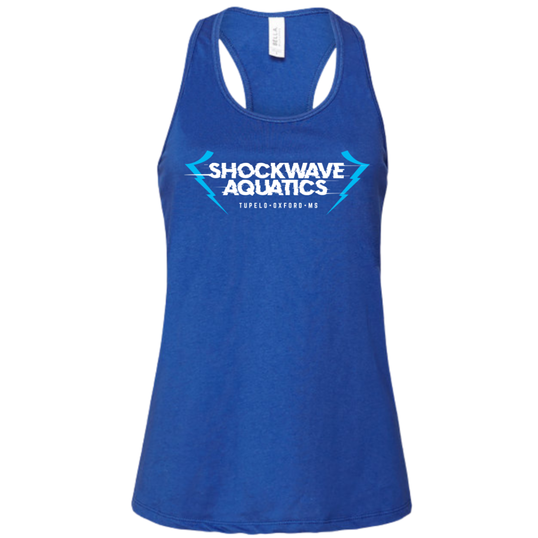 Ladies' Racerback Flowy Tank Text Logo (Customized) - Shockwave