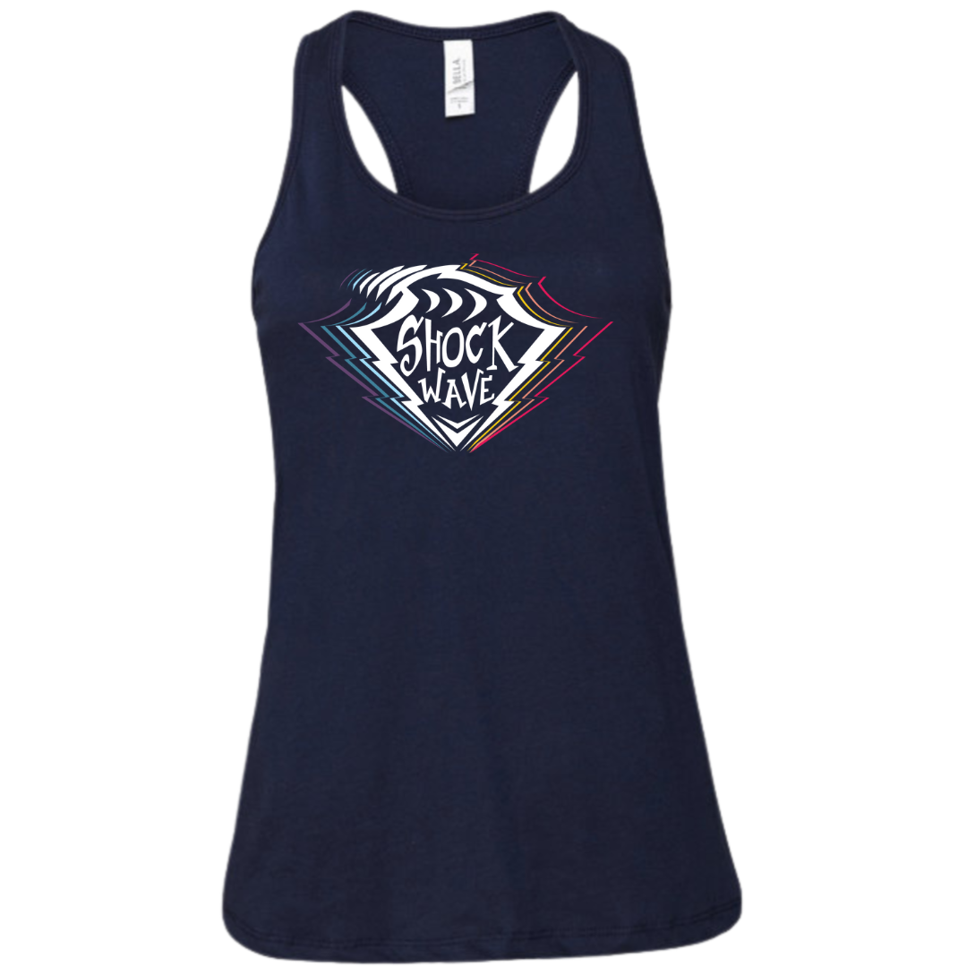 Ladies' Racerback Flowy Tank Classic Logo (Customized) - Shockwave
