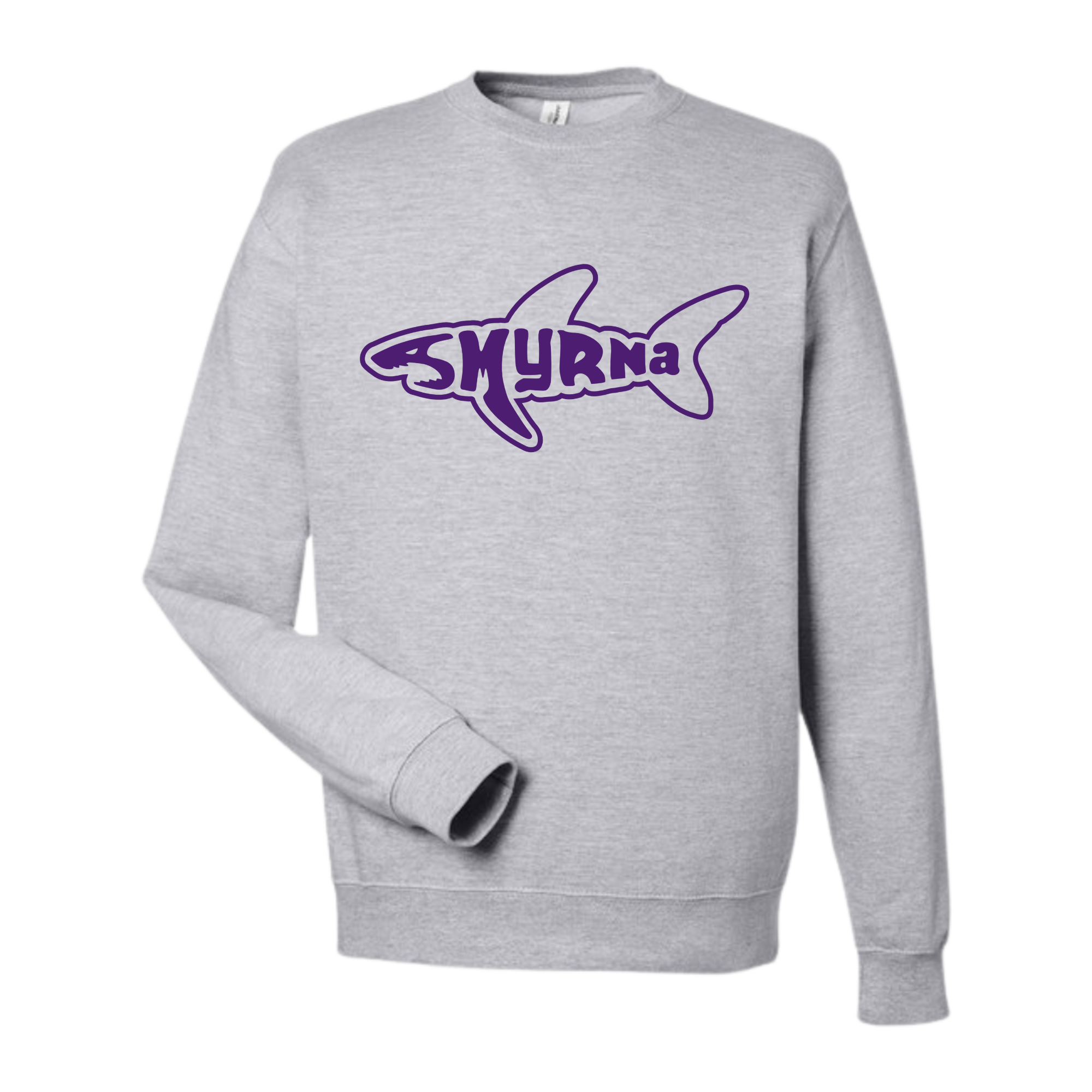Medium Weight Unisex Crew Neck Sweatshirt (Customized) - Smyrna Sharks