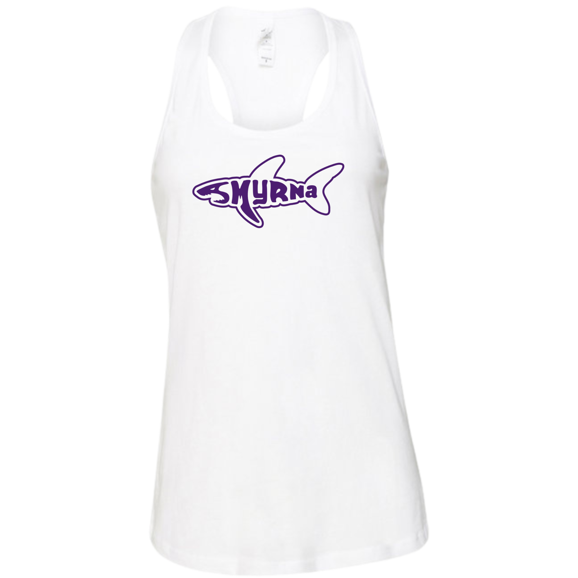 Ladies' Racerback Flowy Tank (Customized) - Smyrna Sharks