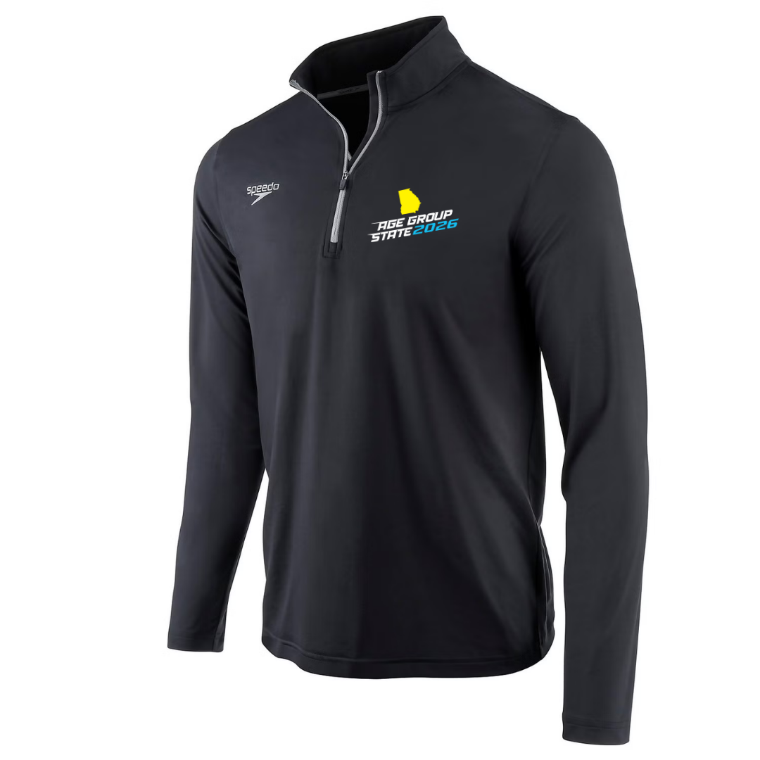 Speedo Jersey 1/4 Zip Long Sleeve T-Shirt (Heat Press) - 2026 GA Age Group Championship