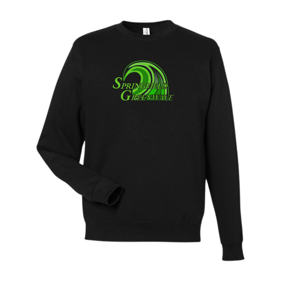 Fleece Crew Neck Sweatshirt (Customized) - Springfield Greenwave