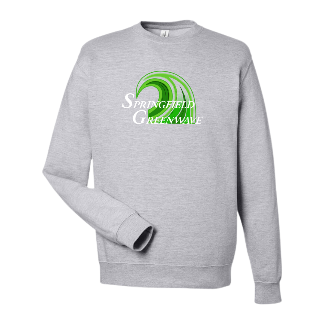 Fleece Crew Neck Sweatshirt (Customized) - Springfield Greenwave