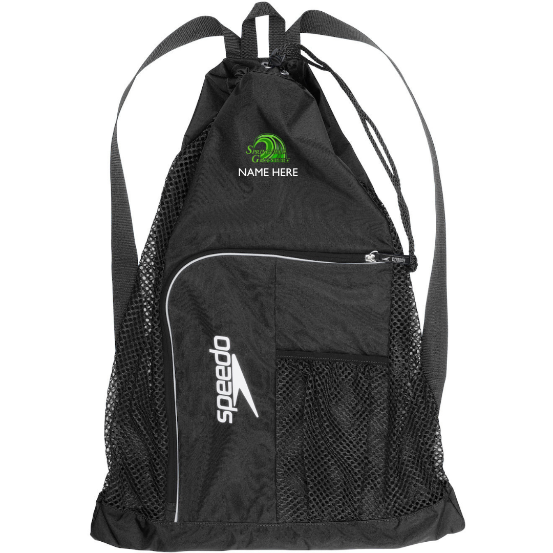 Speedo Deluxe Ventilator Backpack (Customized) - Springfield Greenwave