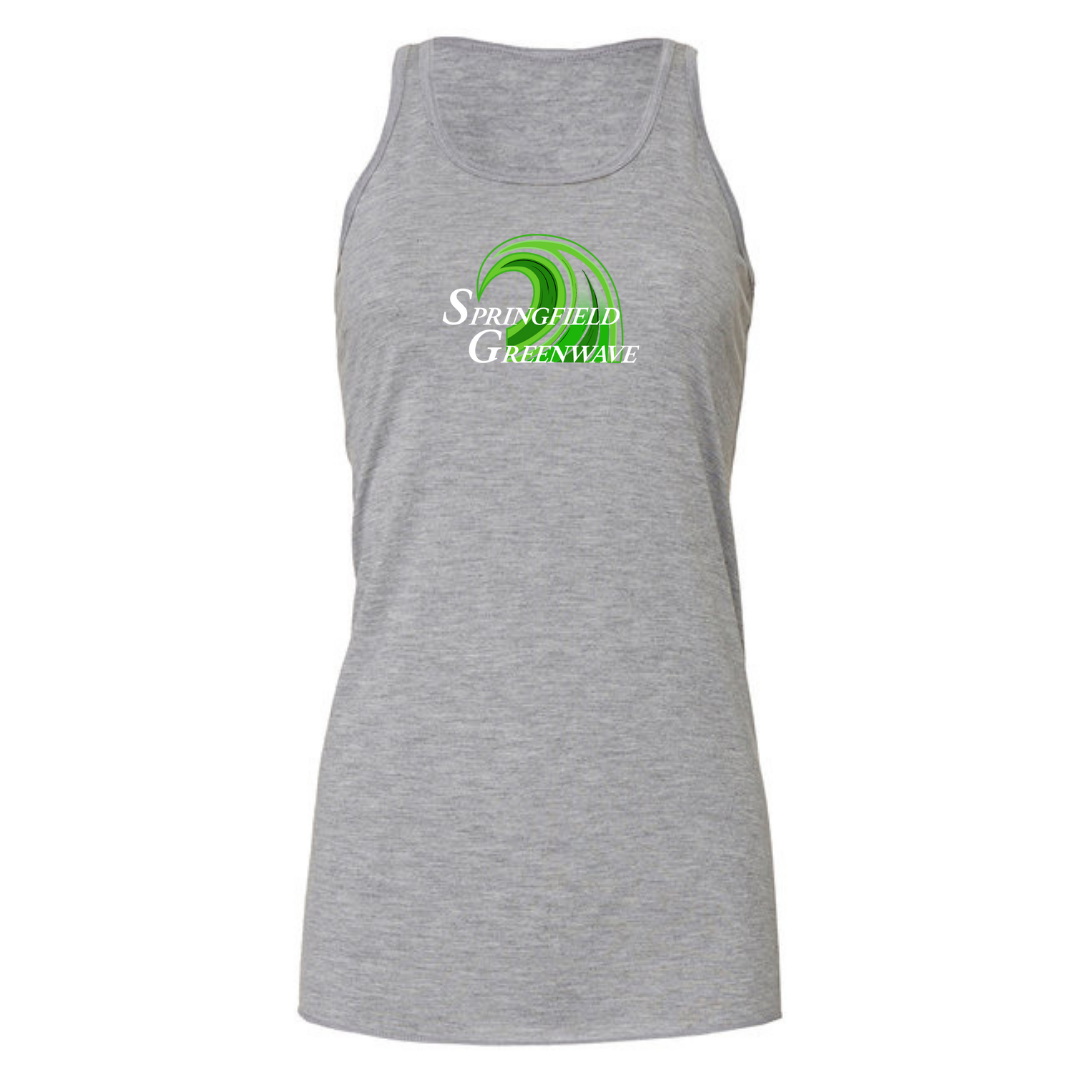 Ladies Racerback Flowy Tank (Customoized) - Springfield Greenwave