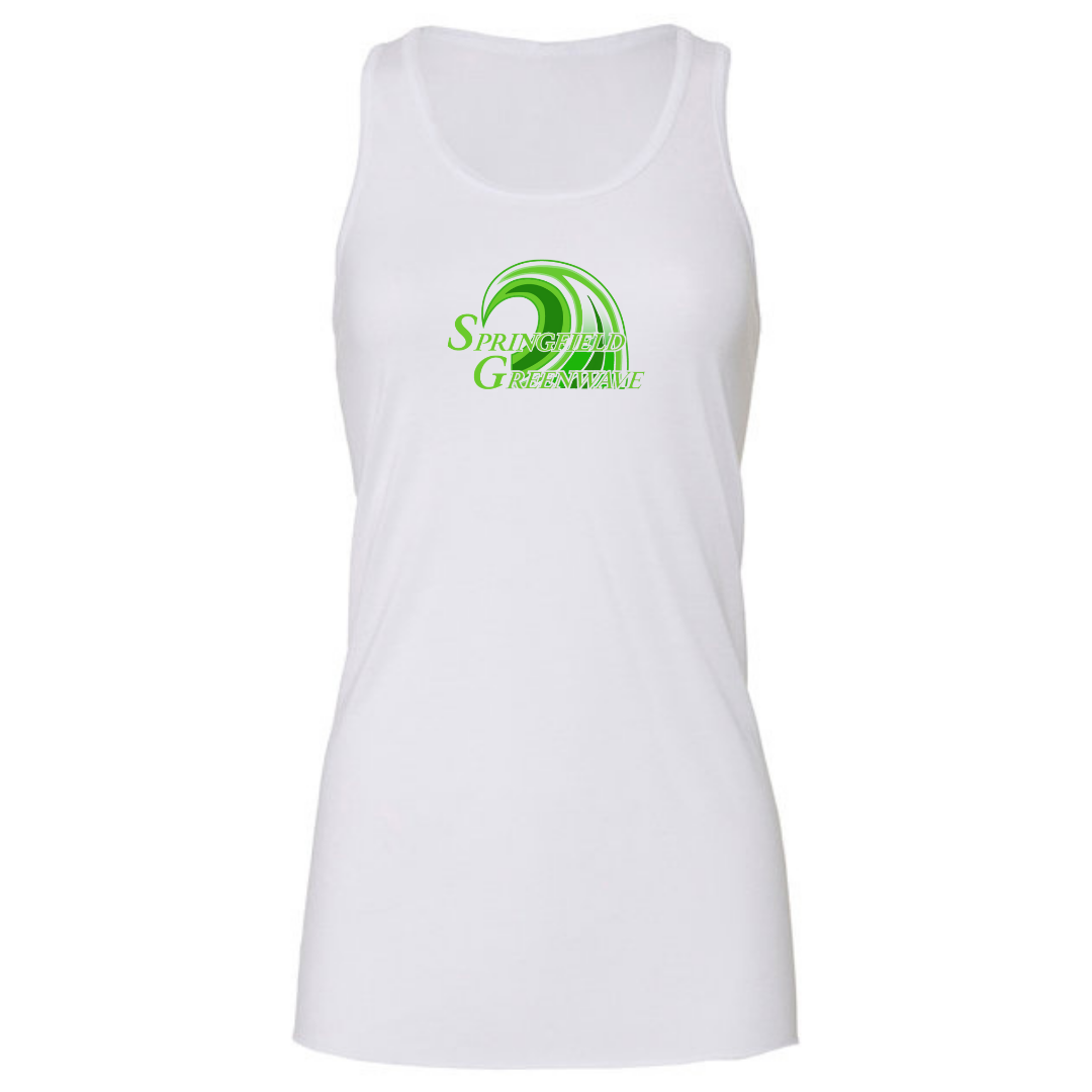 Ladies Racerback Flowy Tank (Customoized) - Springfield Greenwave
