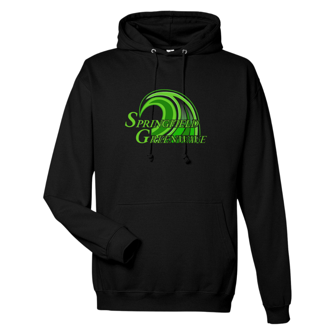 Medium Weight Unisex Hooded Sweatshirt (Customized) - Springfield Greenwave