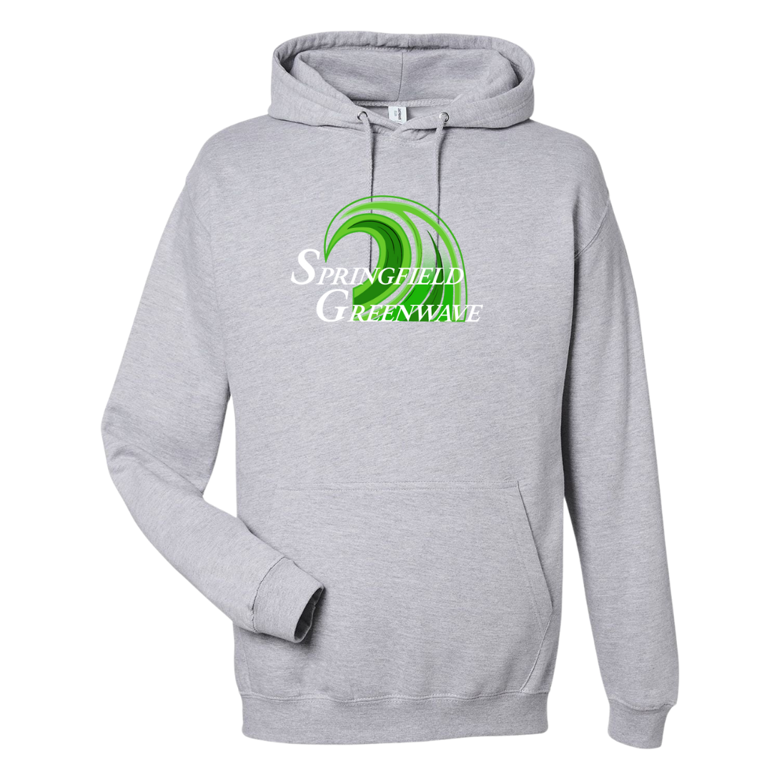 Medium Weight Unisex Hooded Sweatshirt (Customized) - Springfield Greenwave