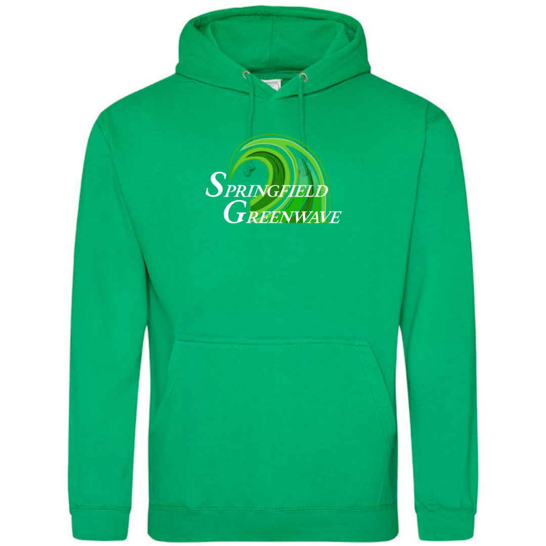 Medium Weight Unisex Hooded Sweatshirt (Customized) - Springfield Greenwave