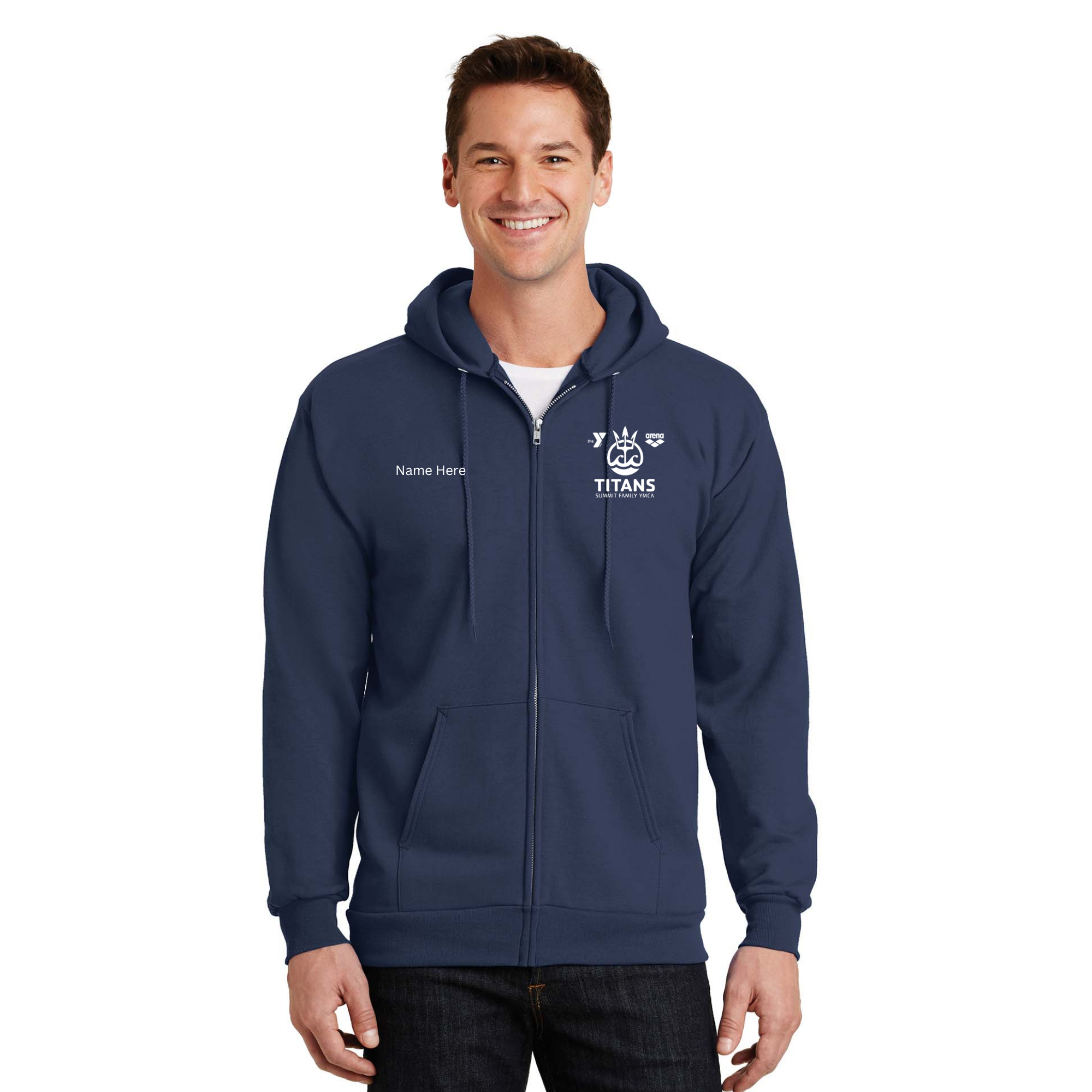 Port & Company Fleece Full-Zip Hooded Sweatshirt (Customized) - Summit