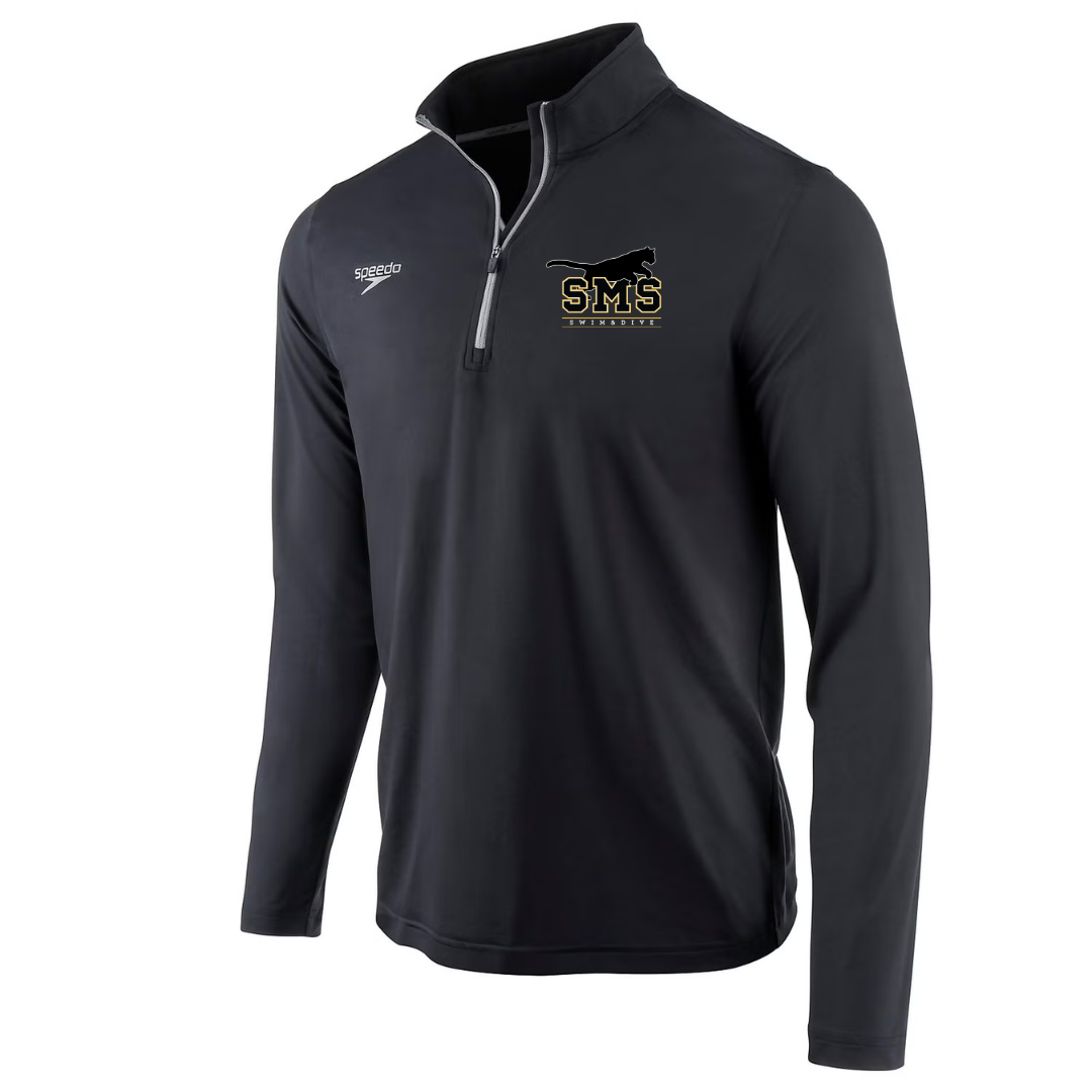 Speedo Jersey 1/4 Zip Long Sleeve T-Shirt (Customized) - Sutton Middle