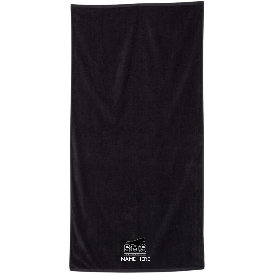 34" x 70" Velour Towel (Customized) - Sutton Middle