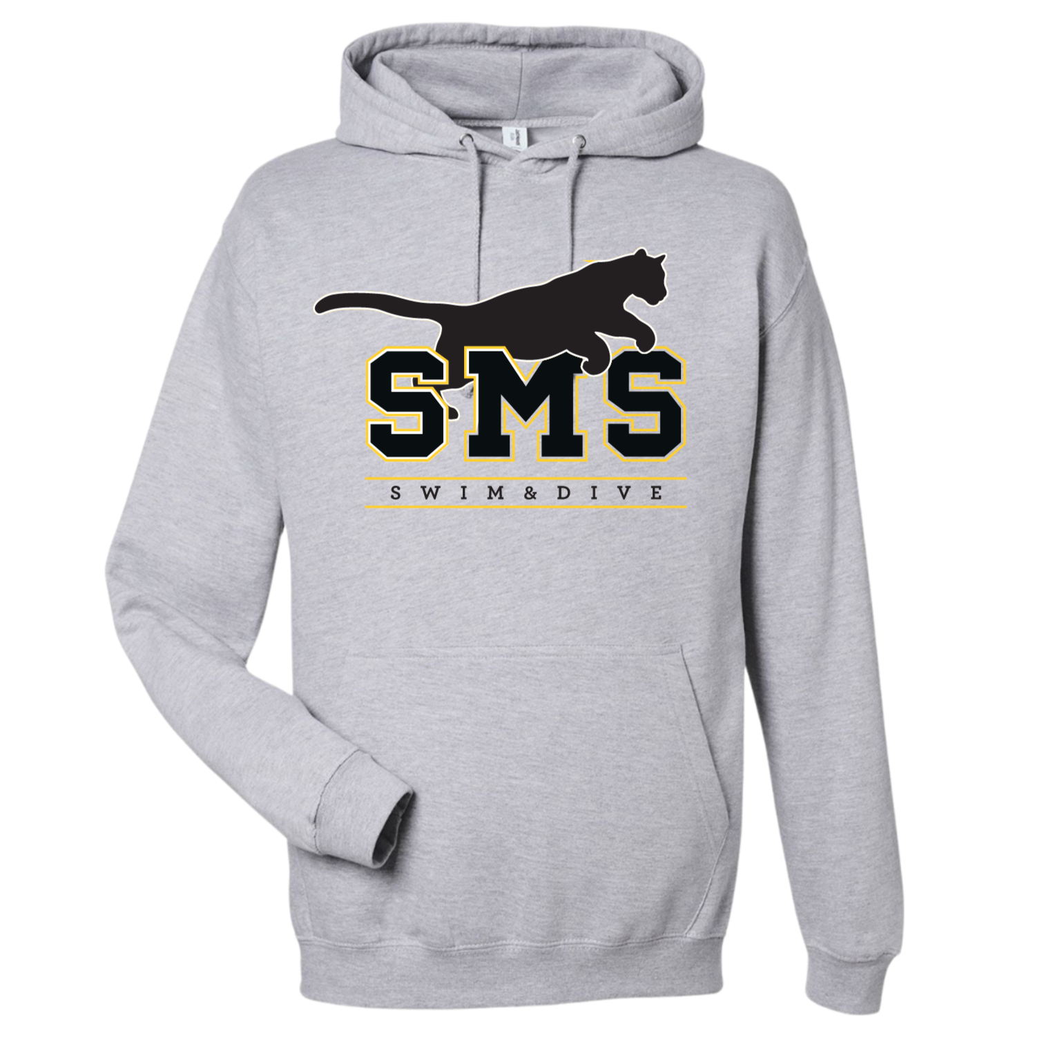 Medium Weight Unisex Hooded Sweatshirt Cougar Logo (Customized) - Sutton Middle
