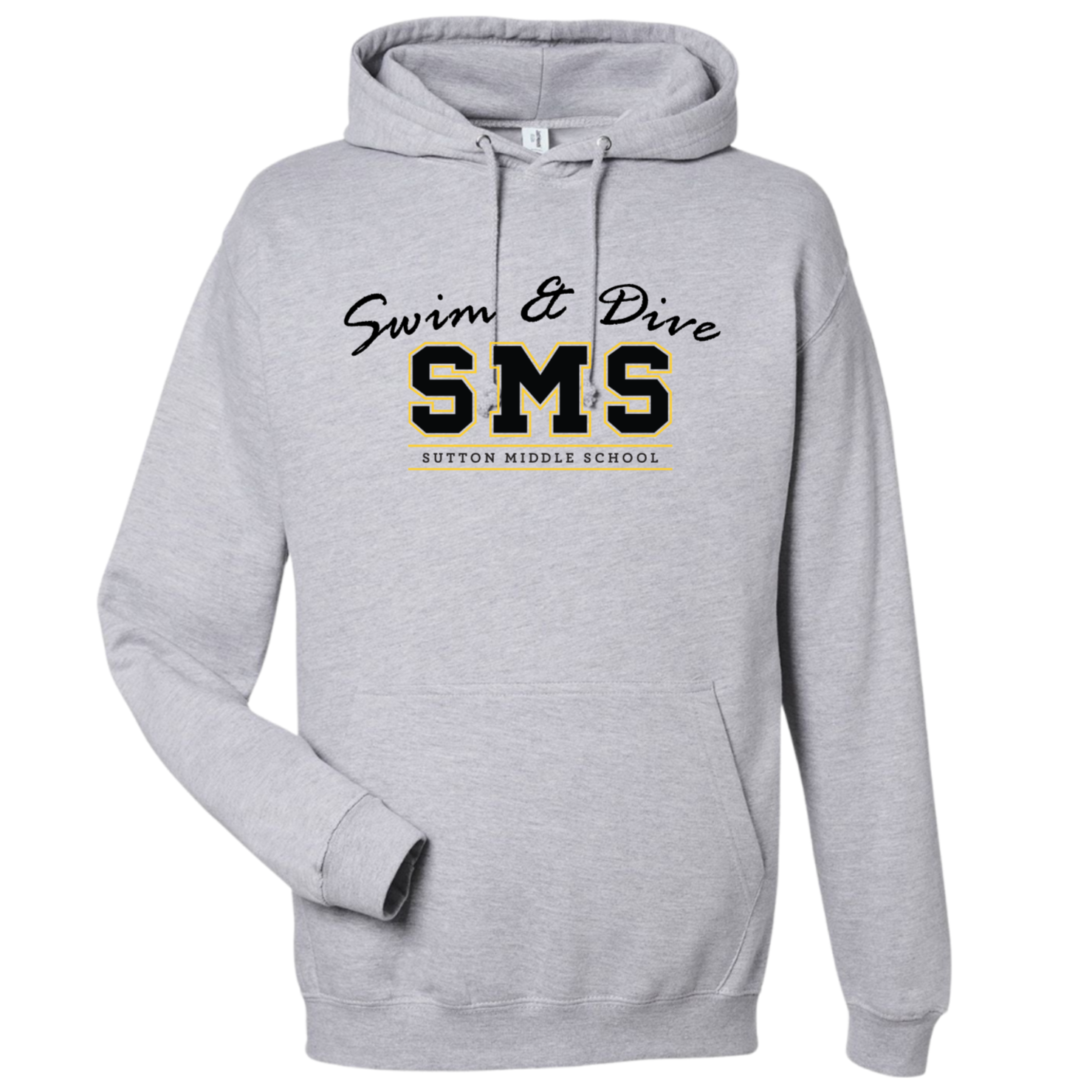 Medium Weight Unisex Hooded Sweatshirt Text Logo (Customized) - Sutton Middle