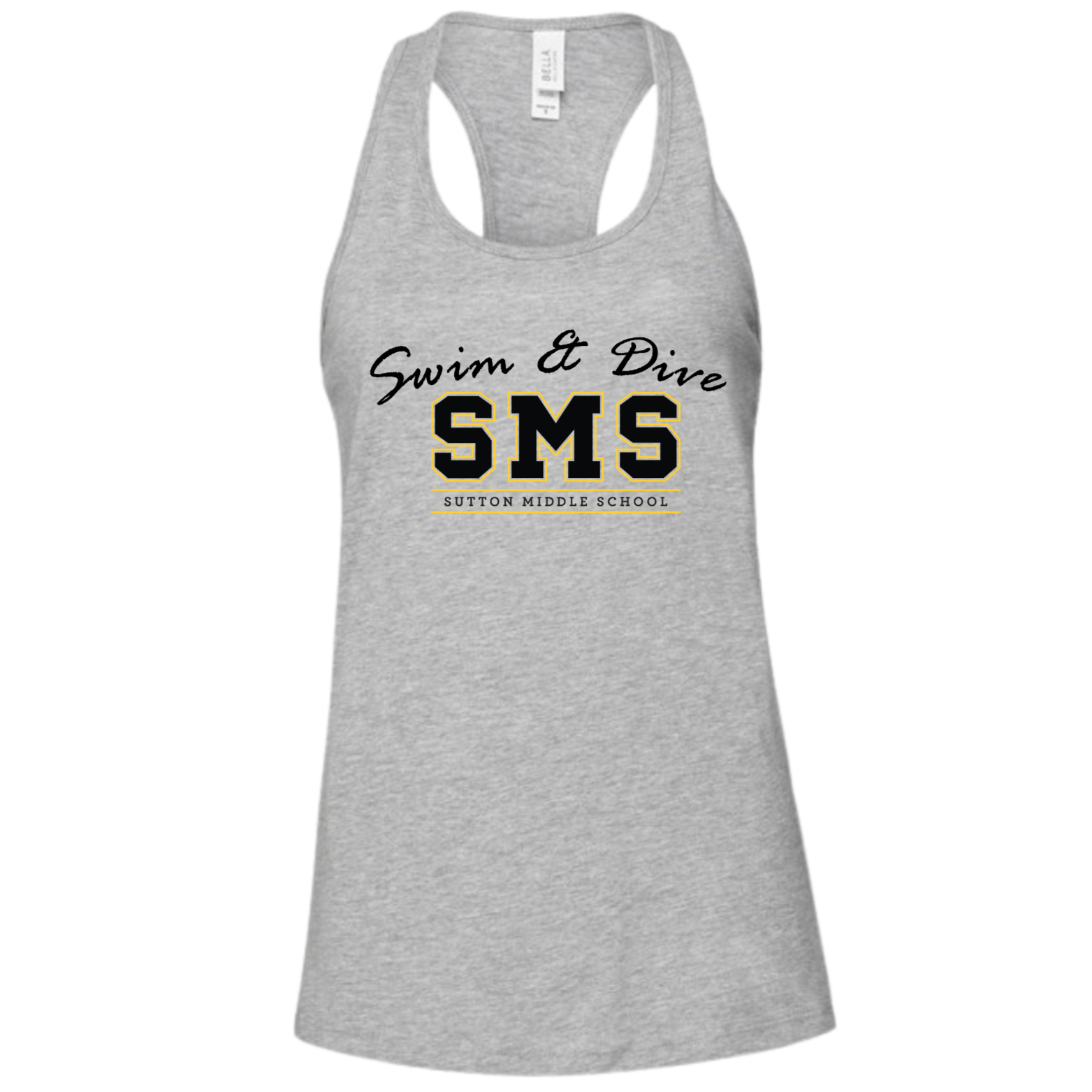 Ladies' Racerback Flowy Tank Text Logo (Customized) - Sutton Middle