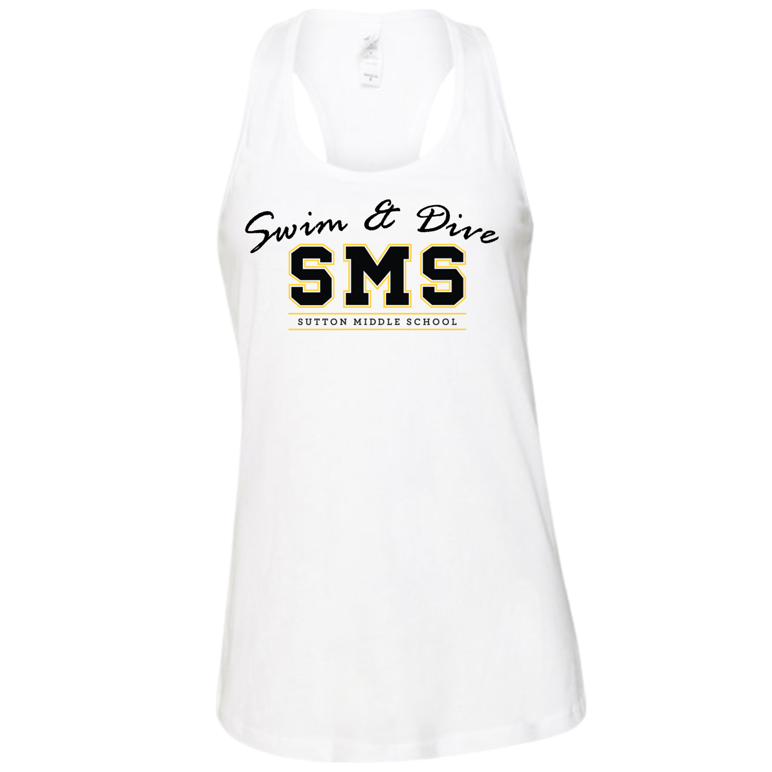 Ladies' Racerback Flowy Tank Text Logo (Customized) - Sutton Middle
