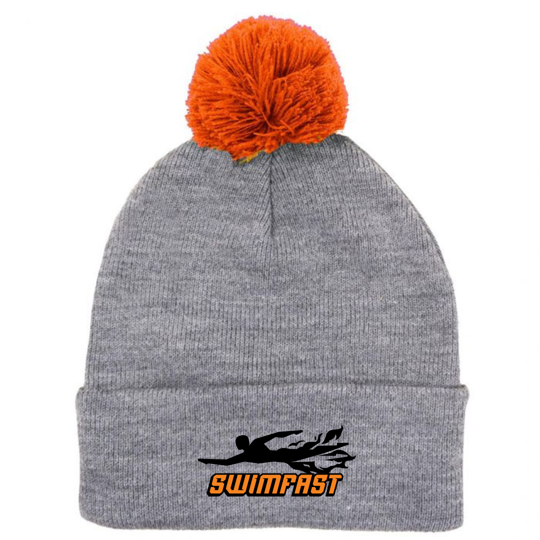 Puff Ball Beanie (Customized) - SwimFast