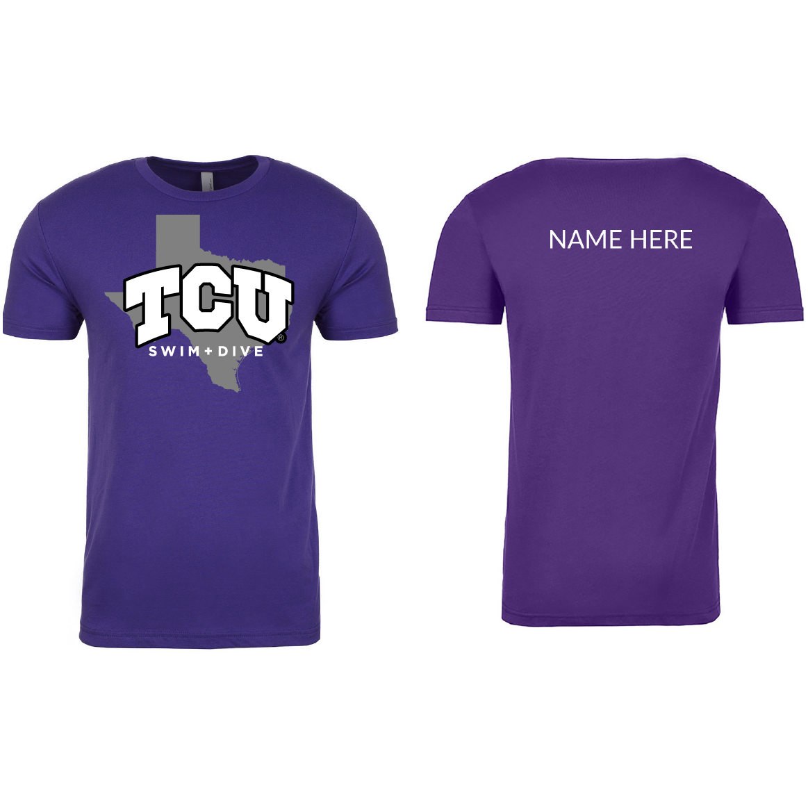 Unisex T-Shirt #2 Name On Back (Customized) - TCU