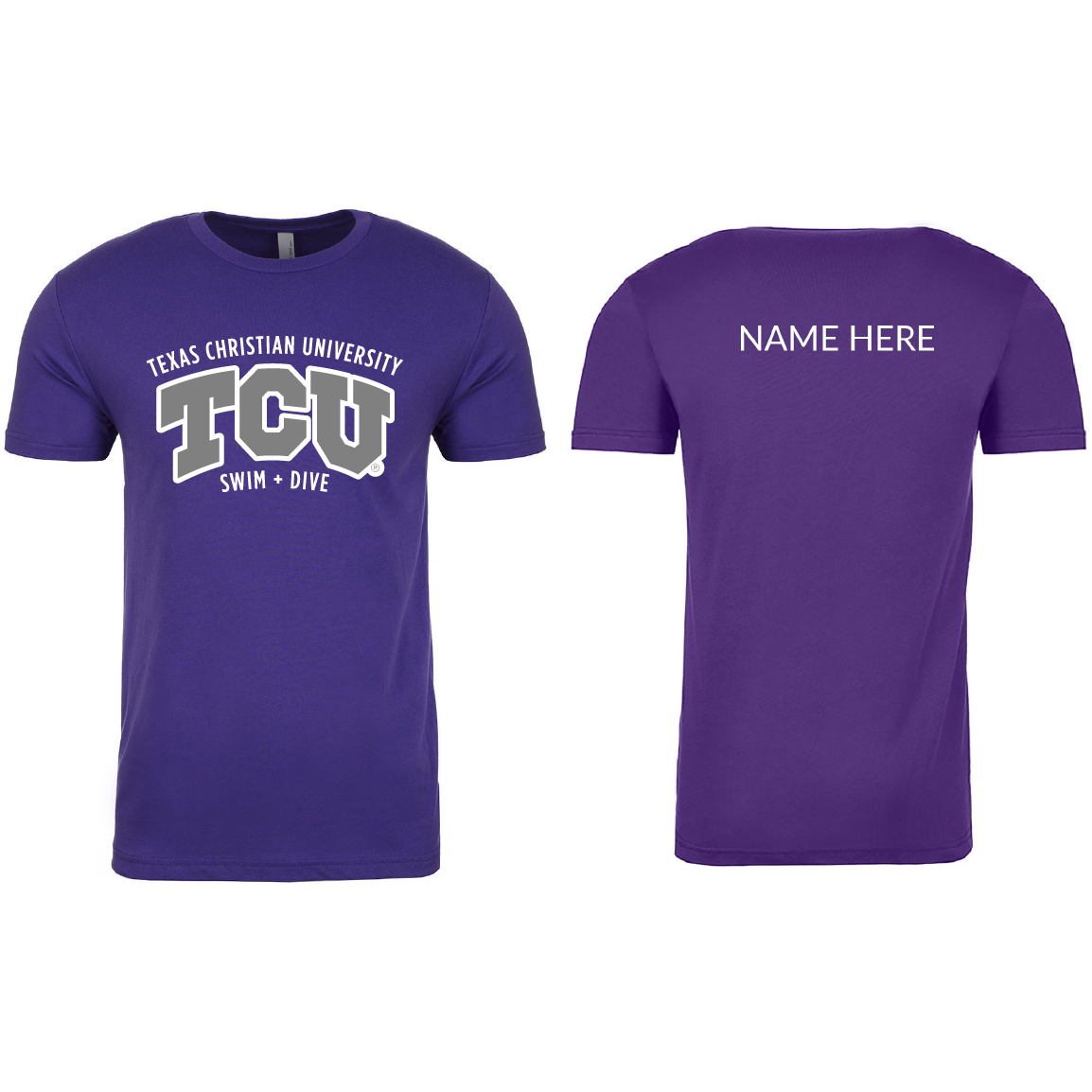 Unisex T-Shirt #3 Name On Back (Customized) - TCU