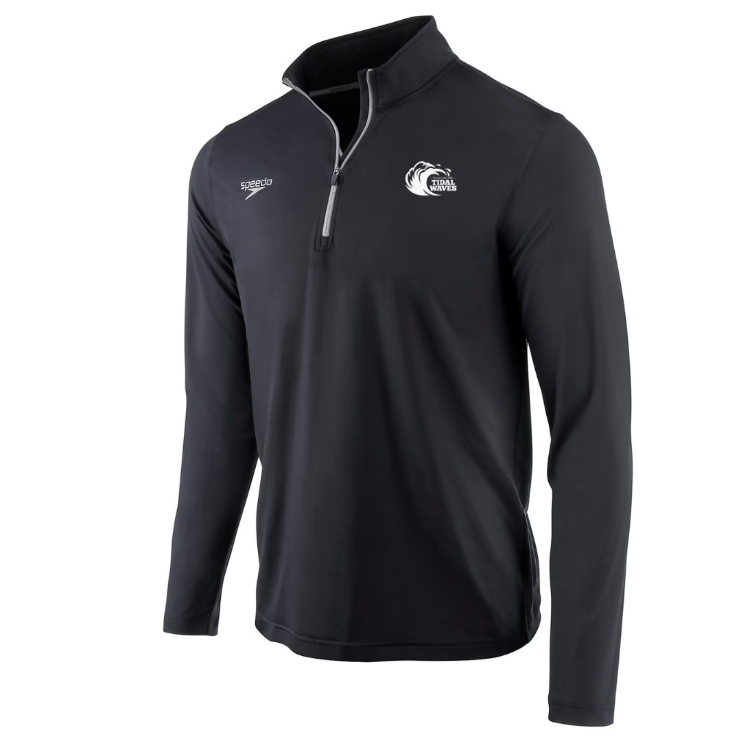 Speedo Jersey 1/4 Zip Long Sleeve T-Shirt (Customized) - Towne Lake Hills