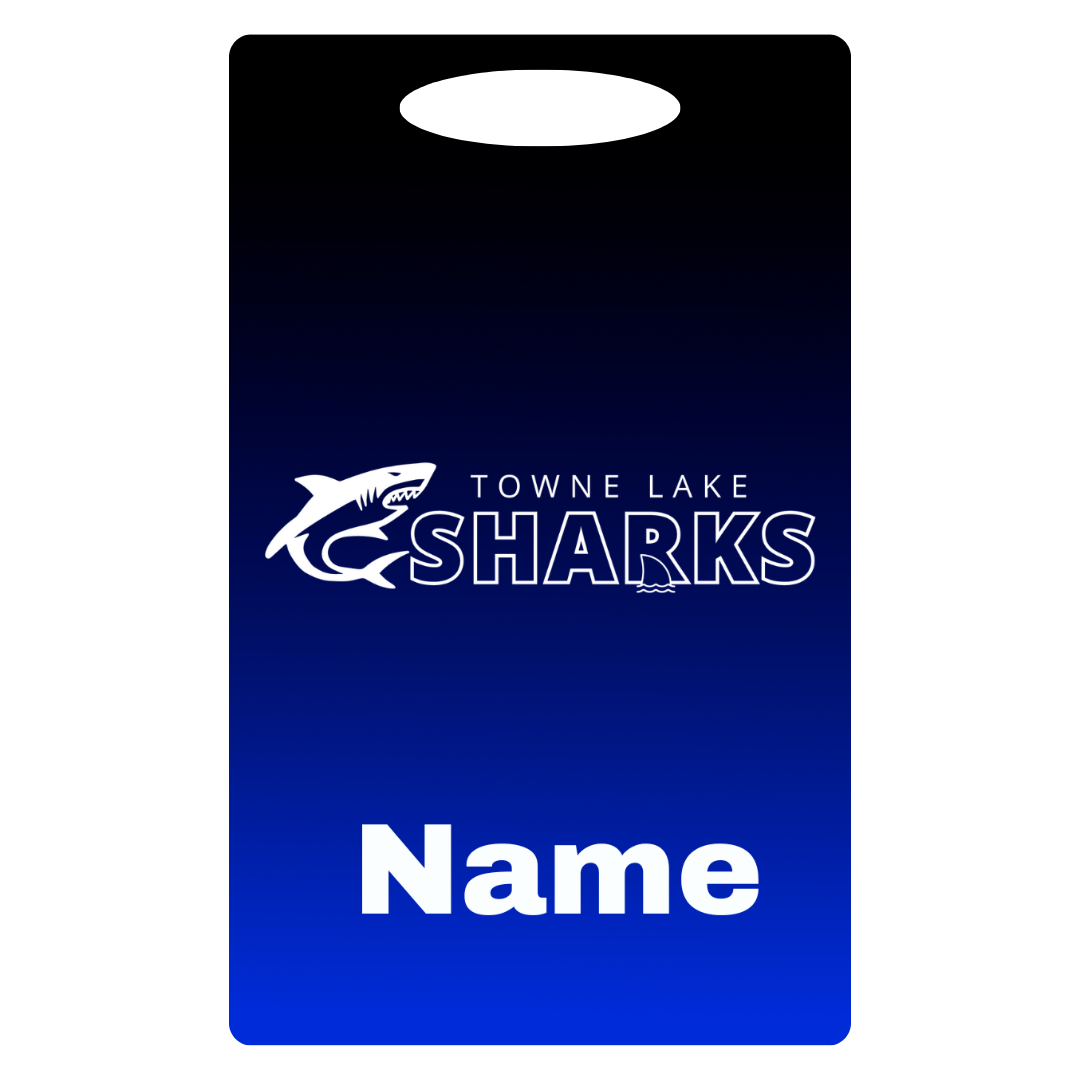 Aluminum Bag Tag (Customized) - Towne Lake Sharks