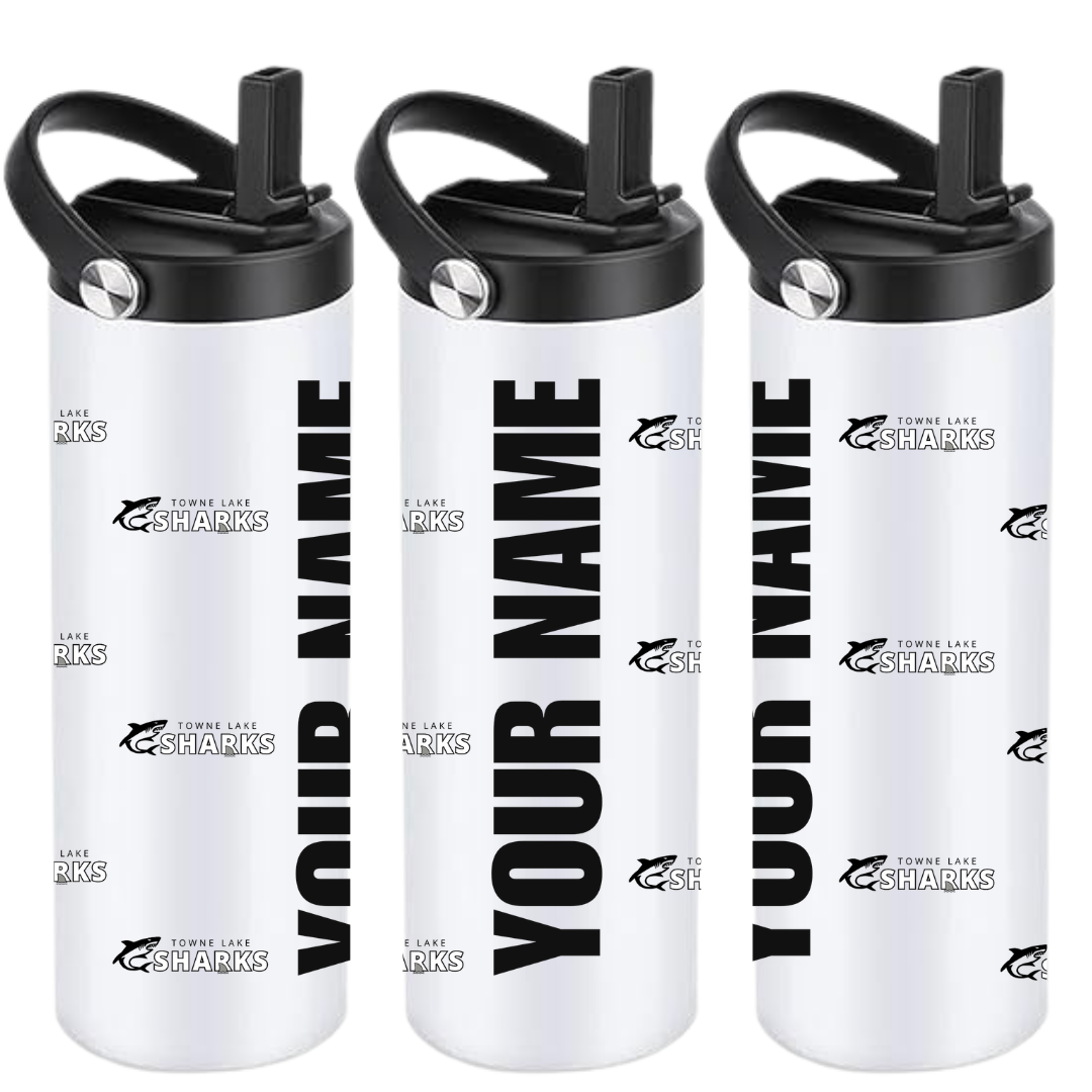 Personalized Insulated Sports Bottle 20oz (Customized) - Towne Lake Sharks