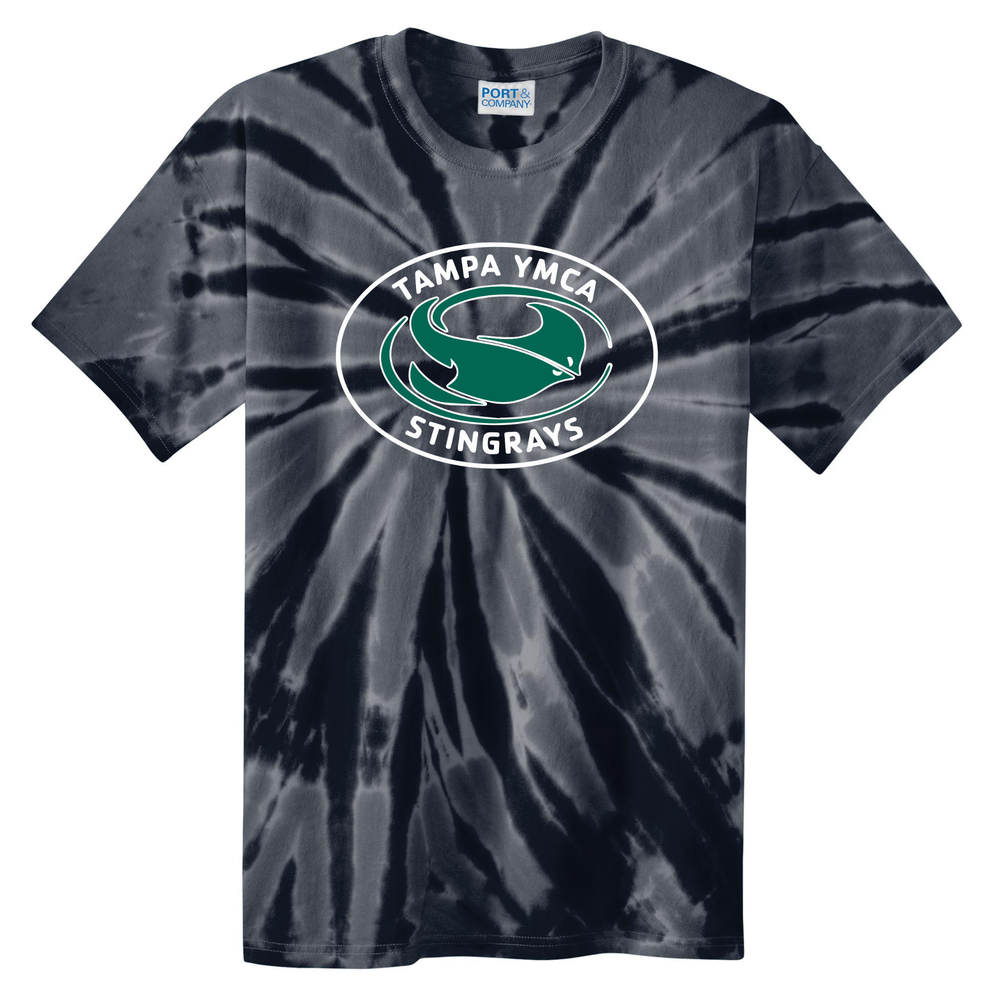 Tie Dye Short Sleeve T-Shirt (Customized) - Tampa YMCA Stingrays