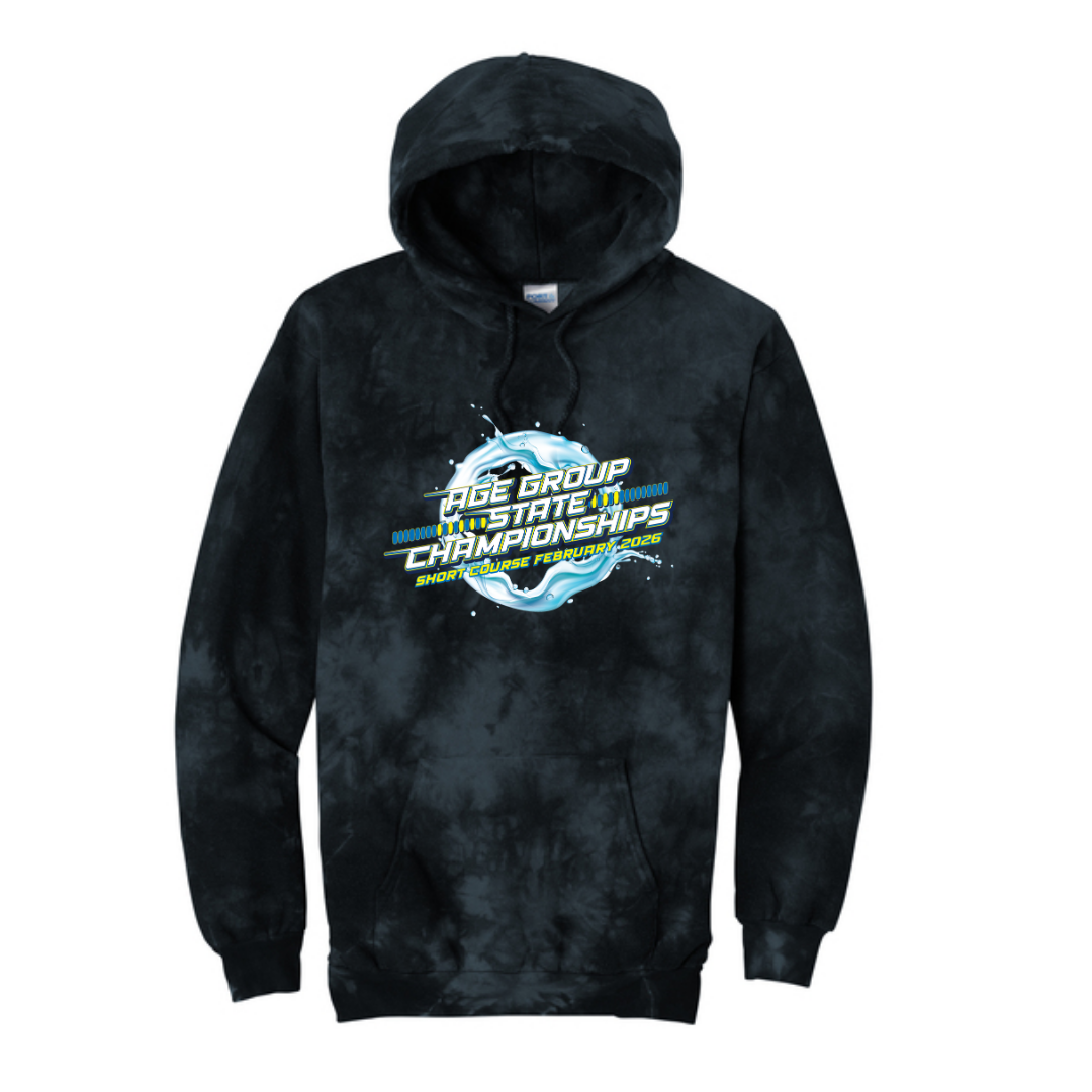 Tie Dye Unisex Hooded Sweatshirt (Customized) - 2026 GA Age Group Championship