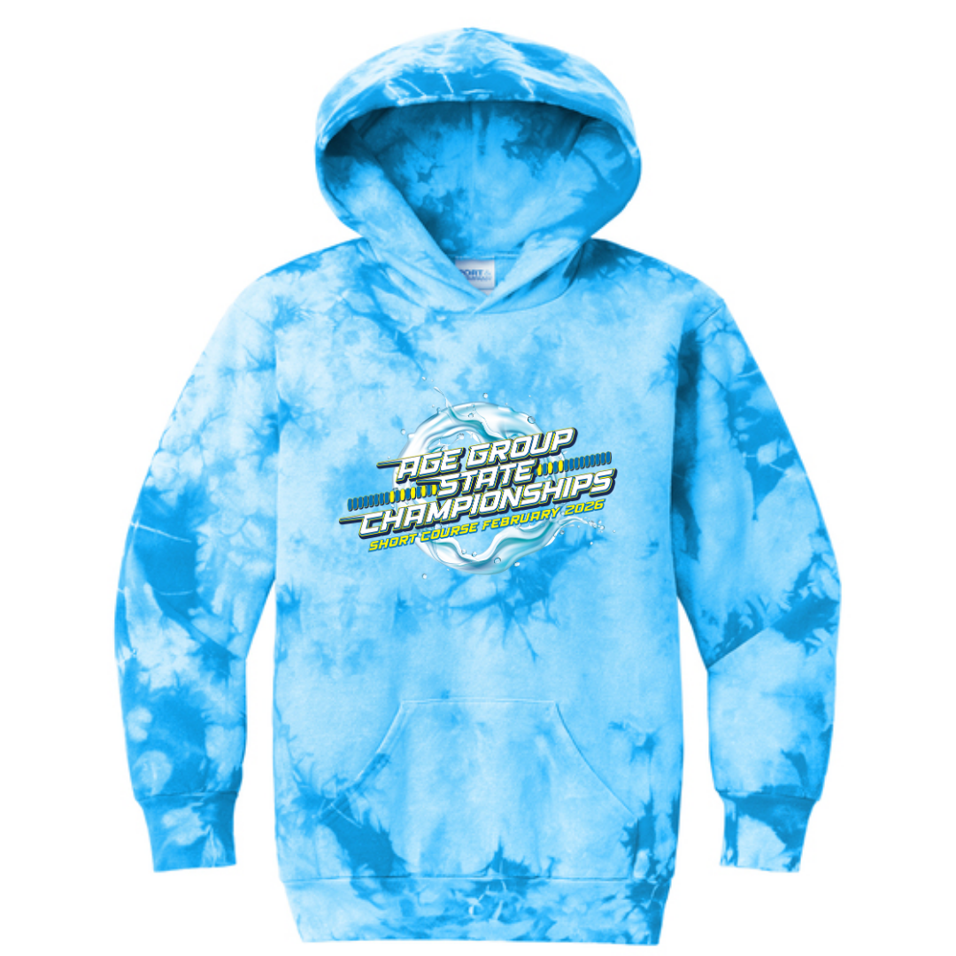 Tie Dye Unisex Hooded Sweatshirt (Customized) - 2026 GA Age Group Championship