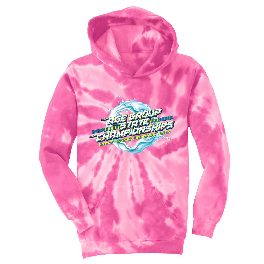 Tie Dye Unisex Hooded Sweatshirt (Customized) - 2026 GA Age Group Championship