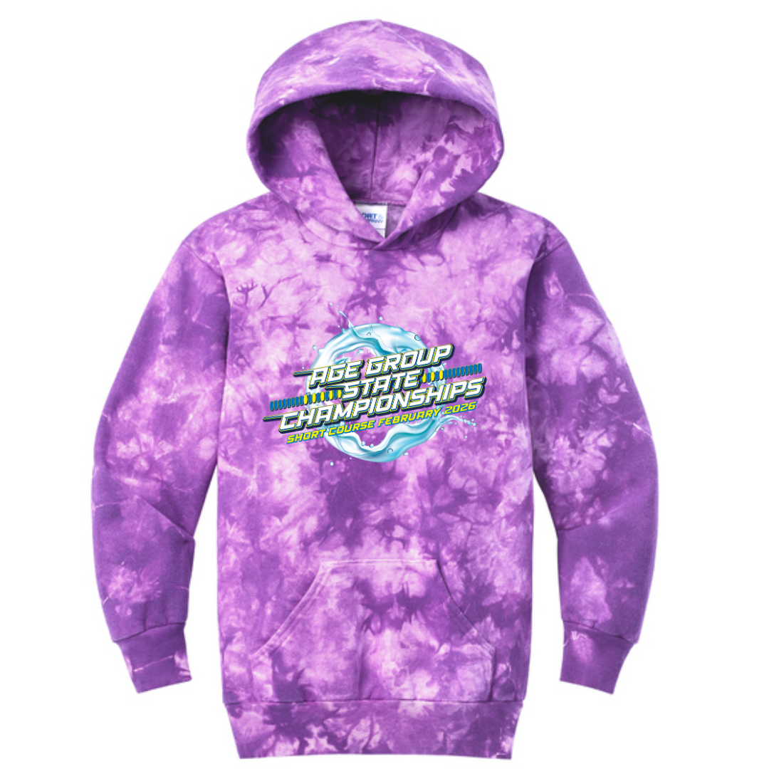 Tie Dye Unisex Hooded Sweatshirt (Customized) - 2026 GA Age Group Championship