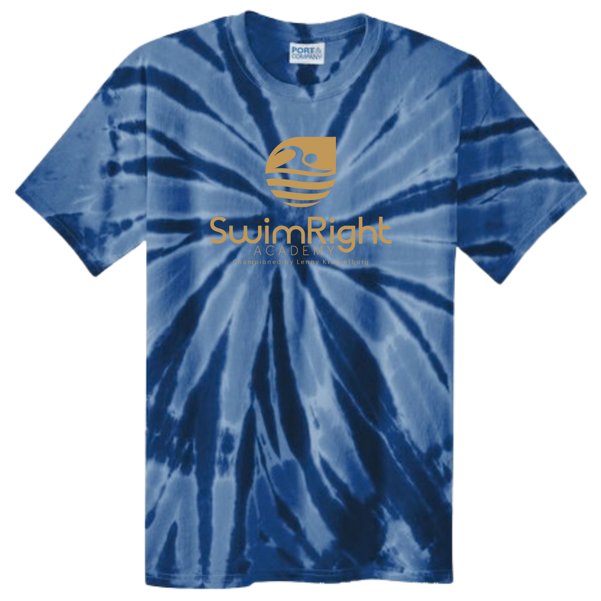Tie Dye Short Sleeve T-Shirt (Customized) - SwimRight Academy