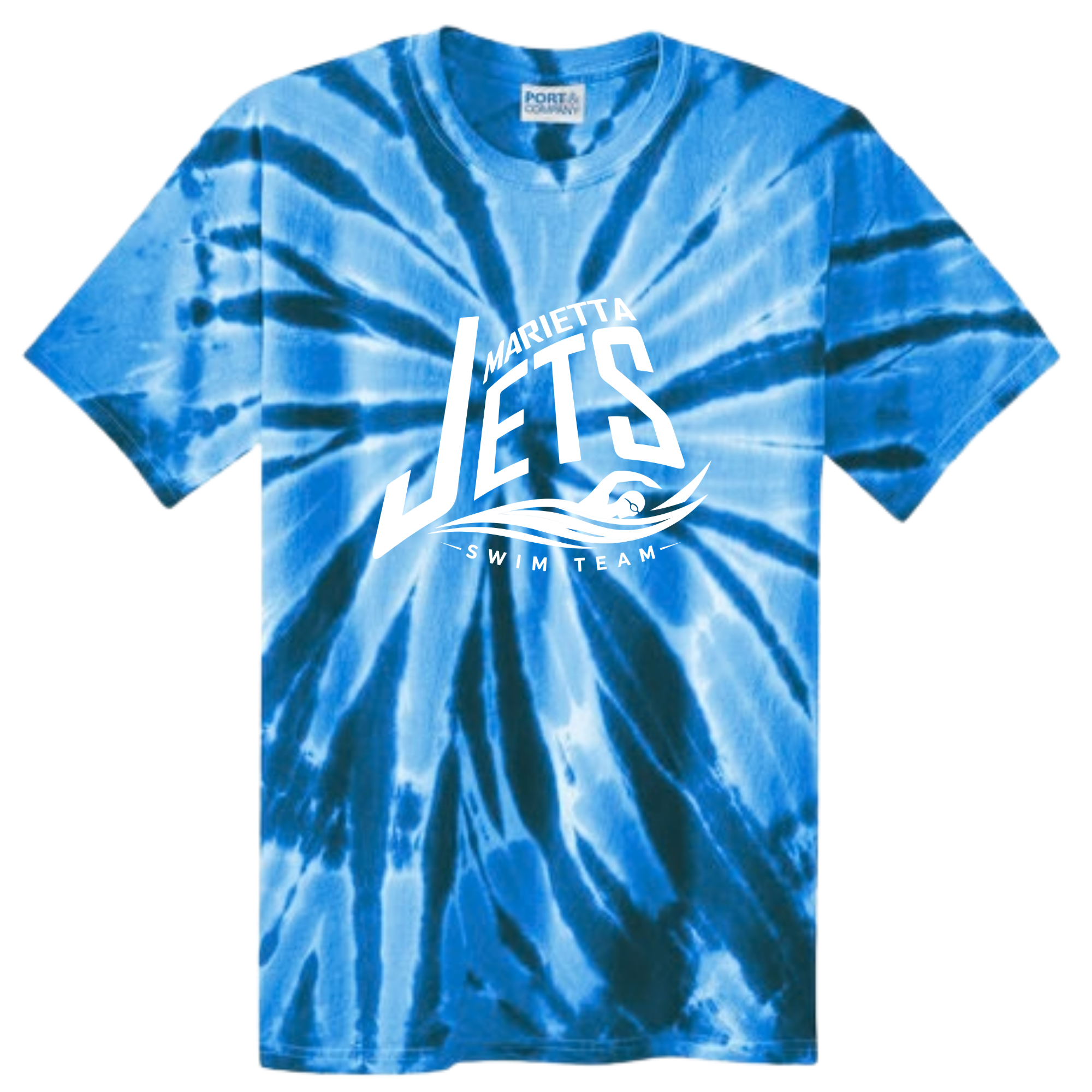 Tie Dye Short Sleeve T-Shirt (Customized) - Marietta Jets