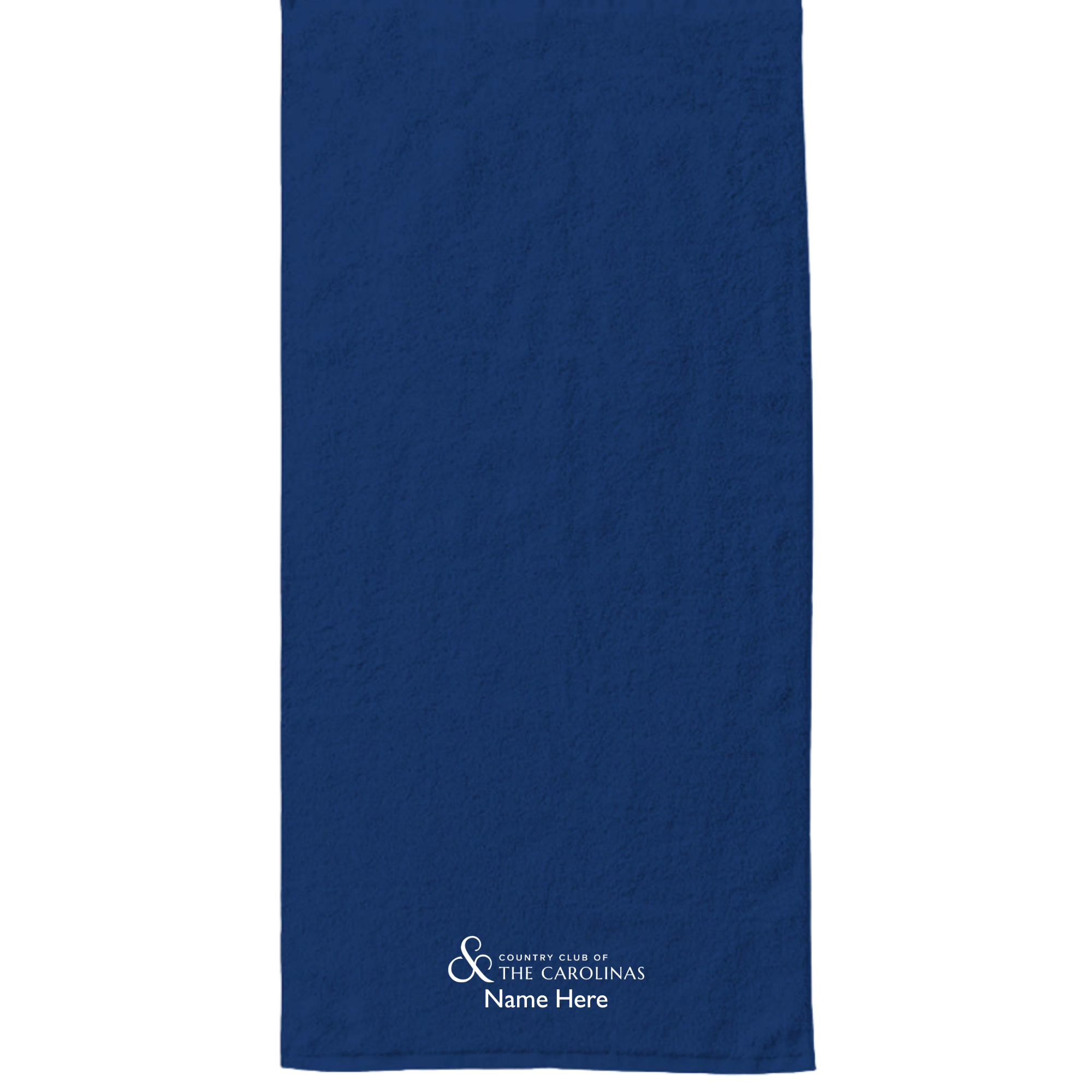 Navy 34" x 70" Velour Towel (Embroidered) - CC of the Carolinas