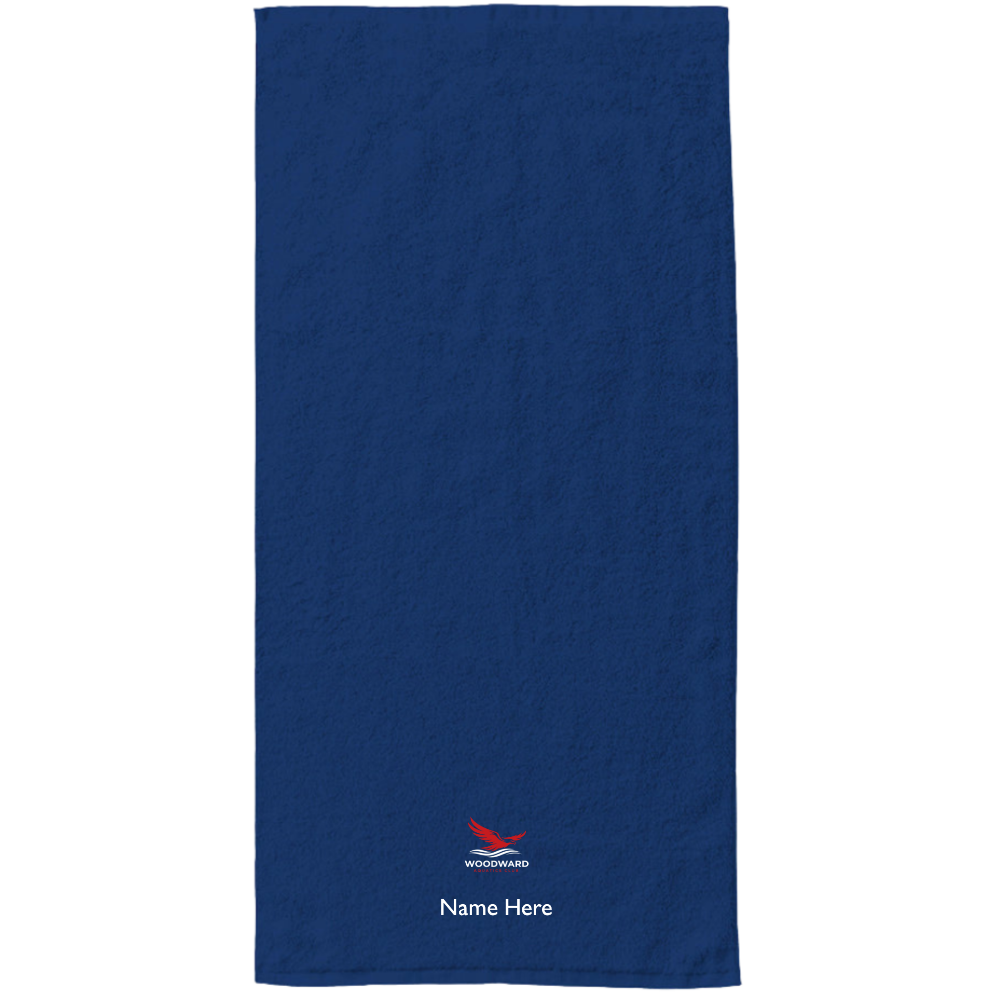 34" x 70" Velour Towel (Embroidered) - Woodward Aquatics Club