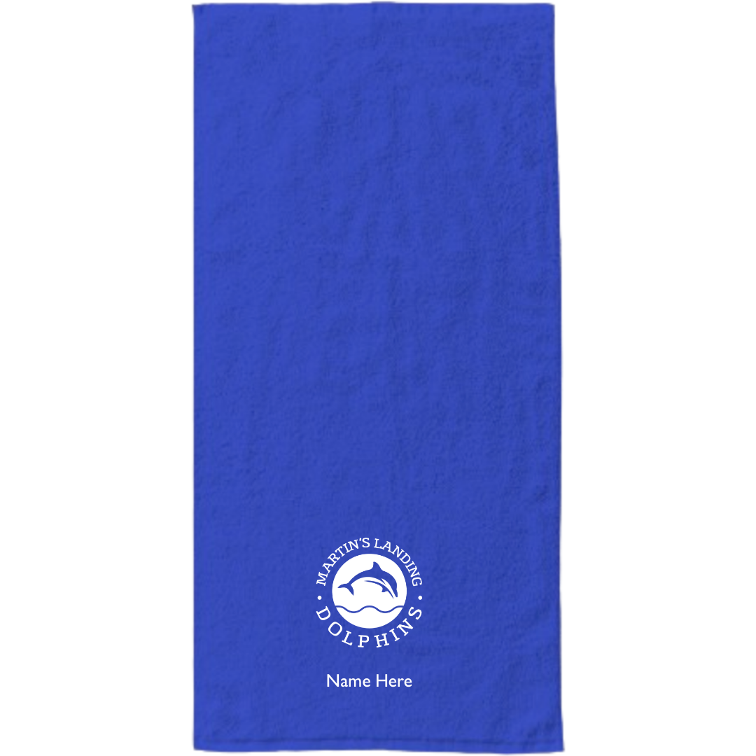 34" x 70" Velour Towel (Customized) - Martins Landing